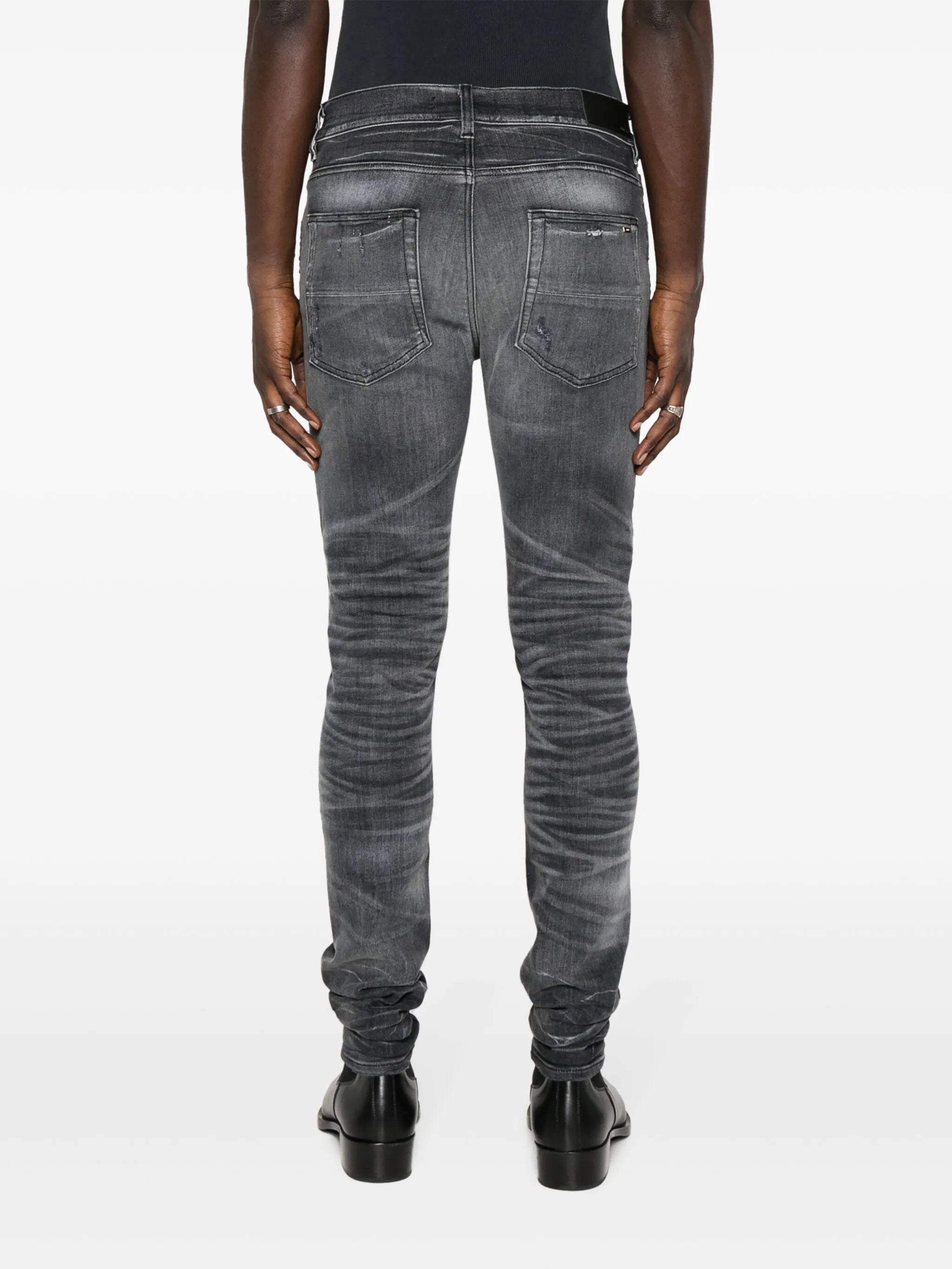 distressed skinny jeans