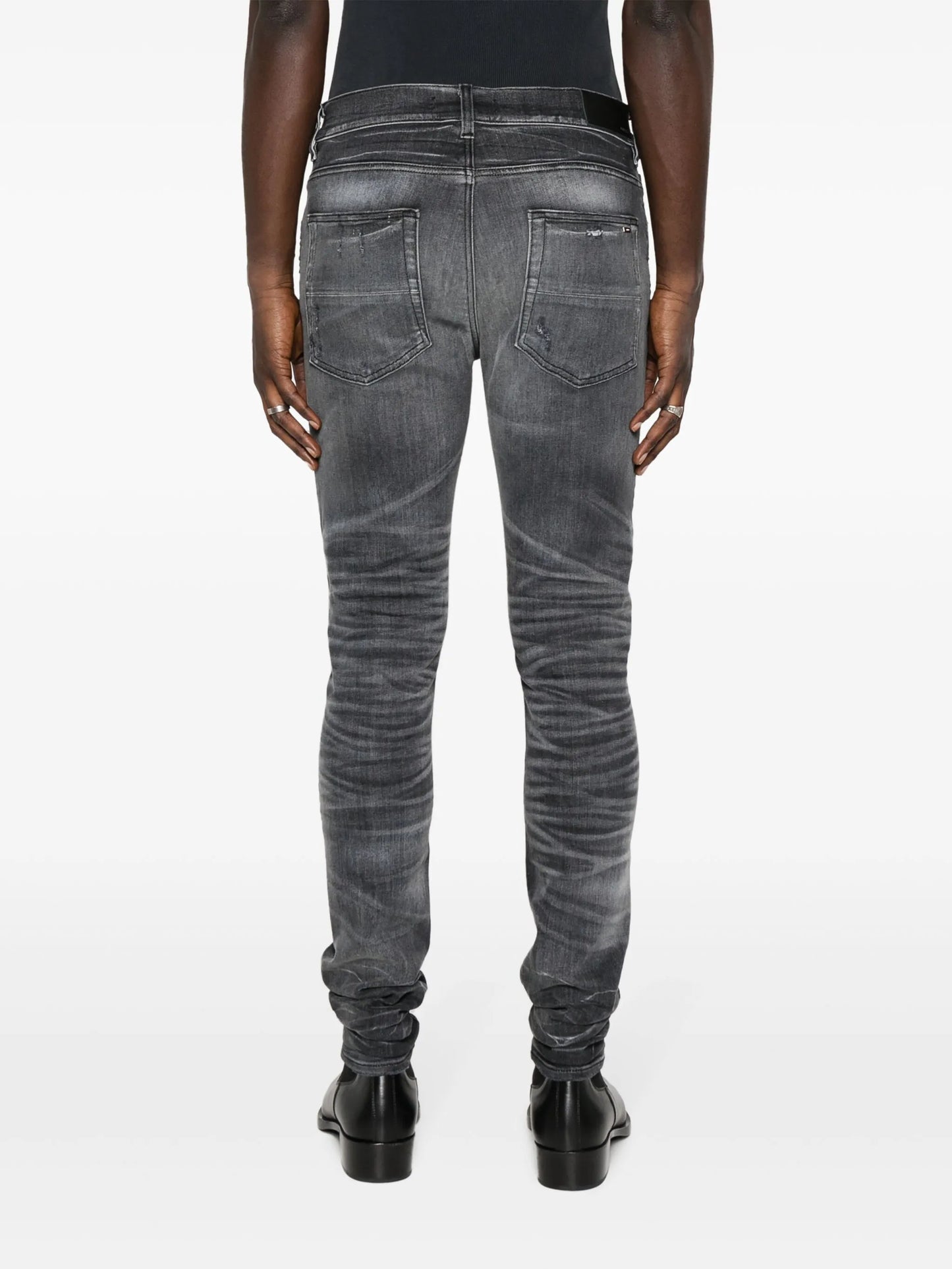 distressed skinny jeans