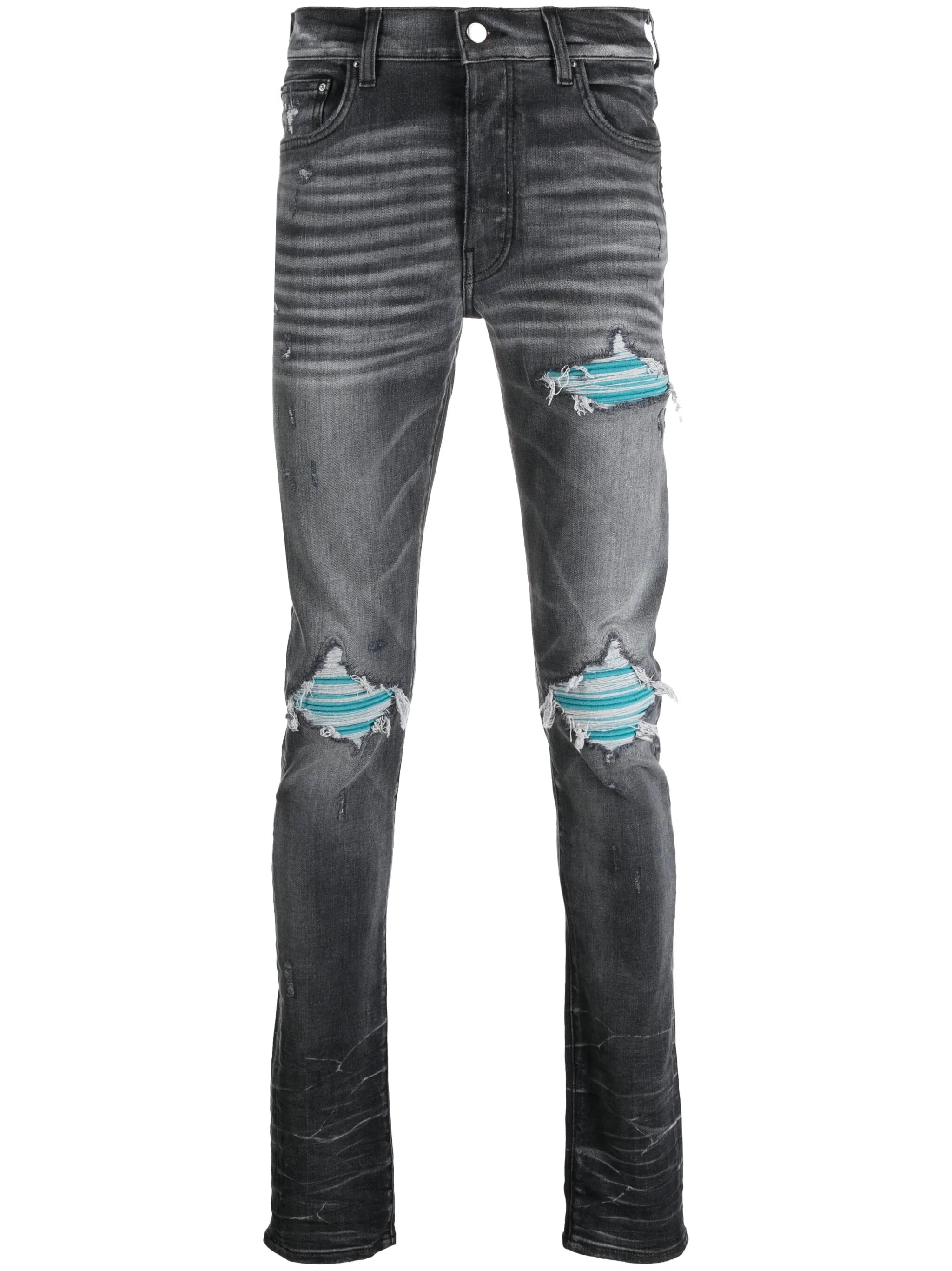 distressed skinny jeans