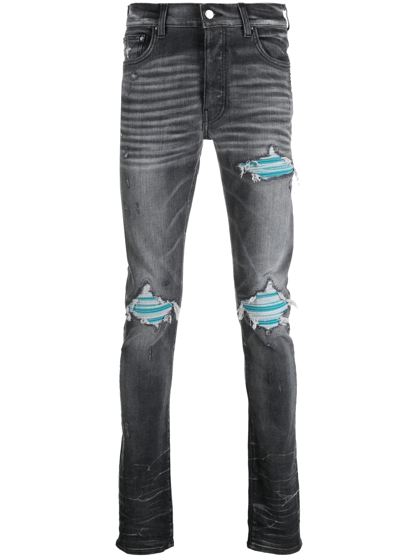 distressed skinny jeans