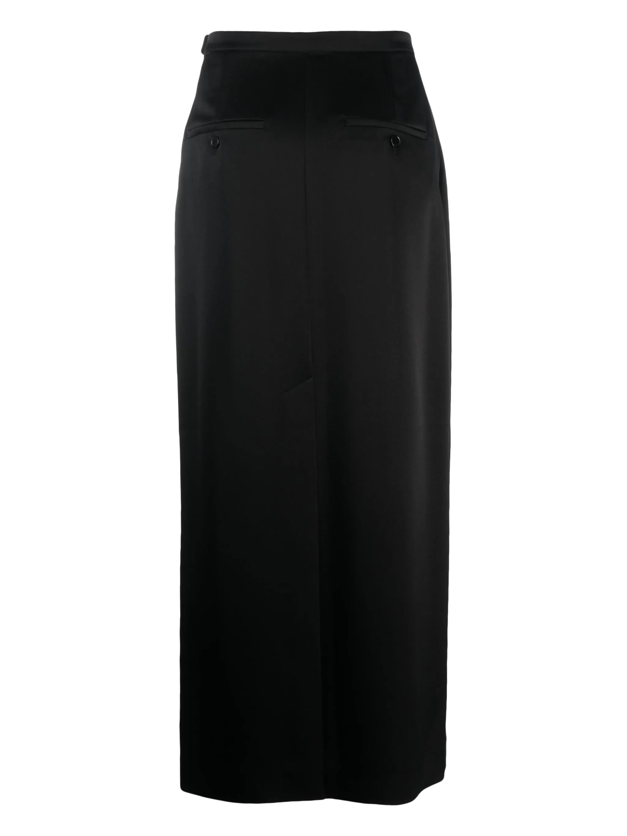 satin midi skirt