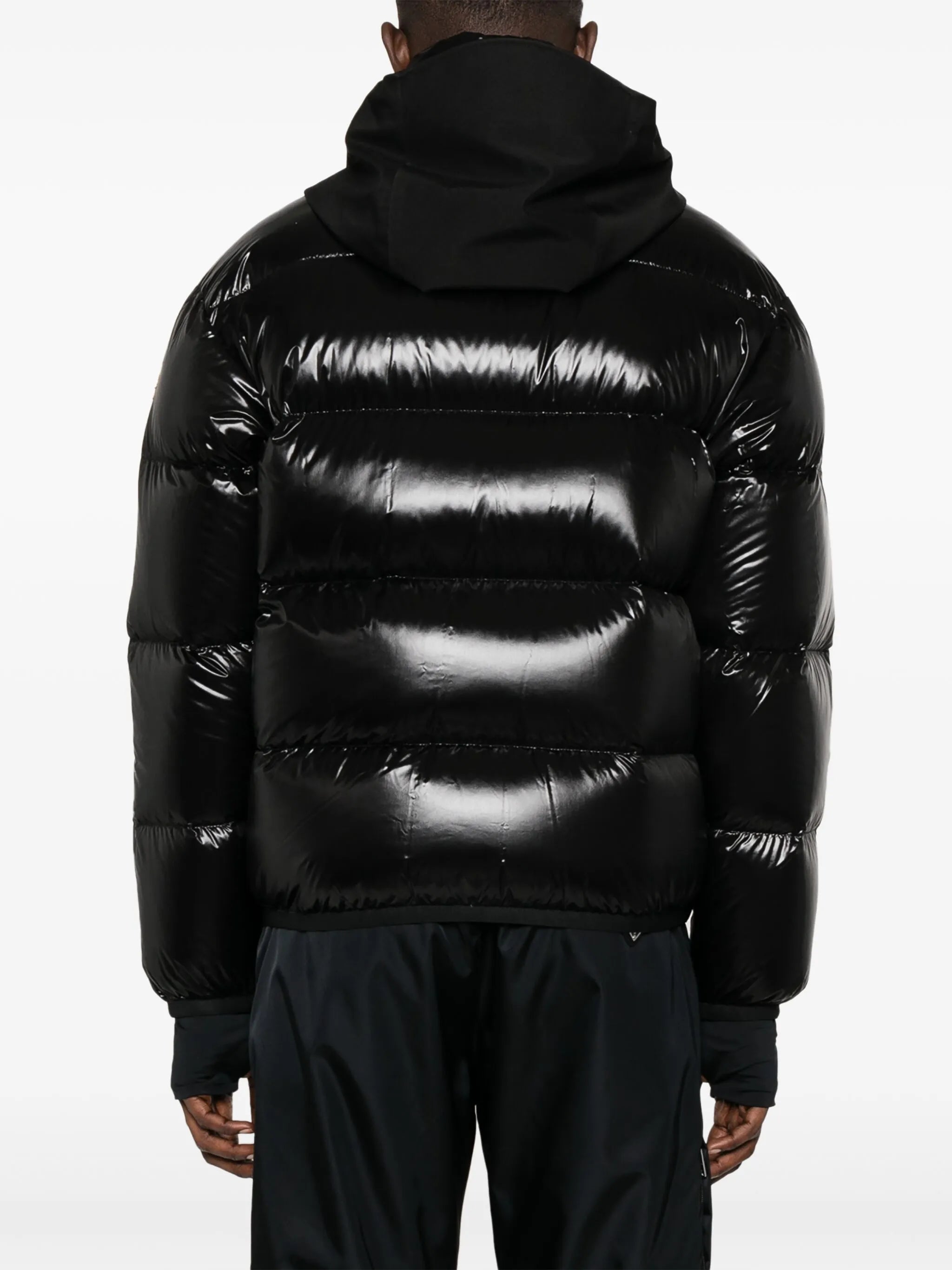 Marcassin logo-patch padded jacket