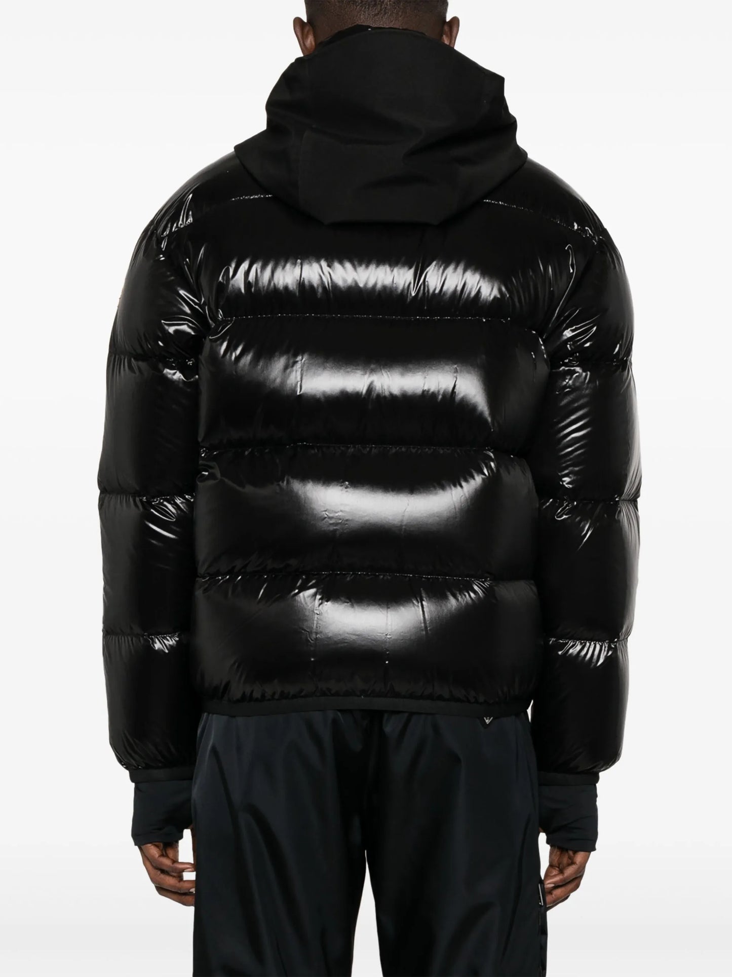 Marcassin logo-patch padded jacket
