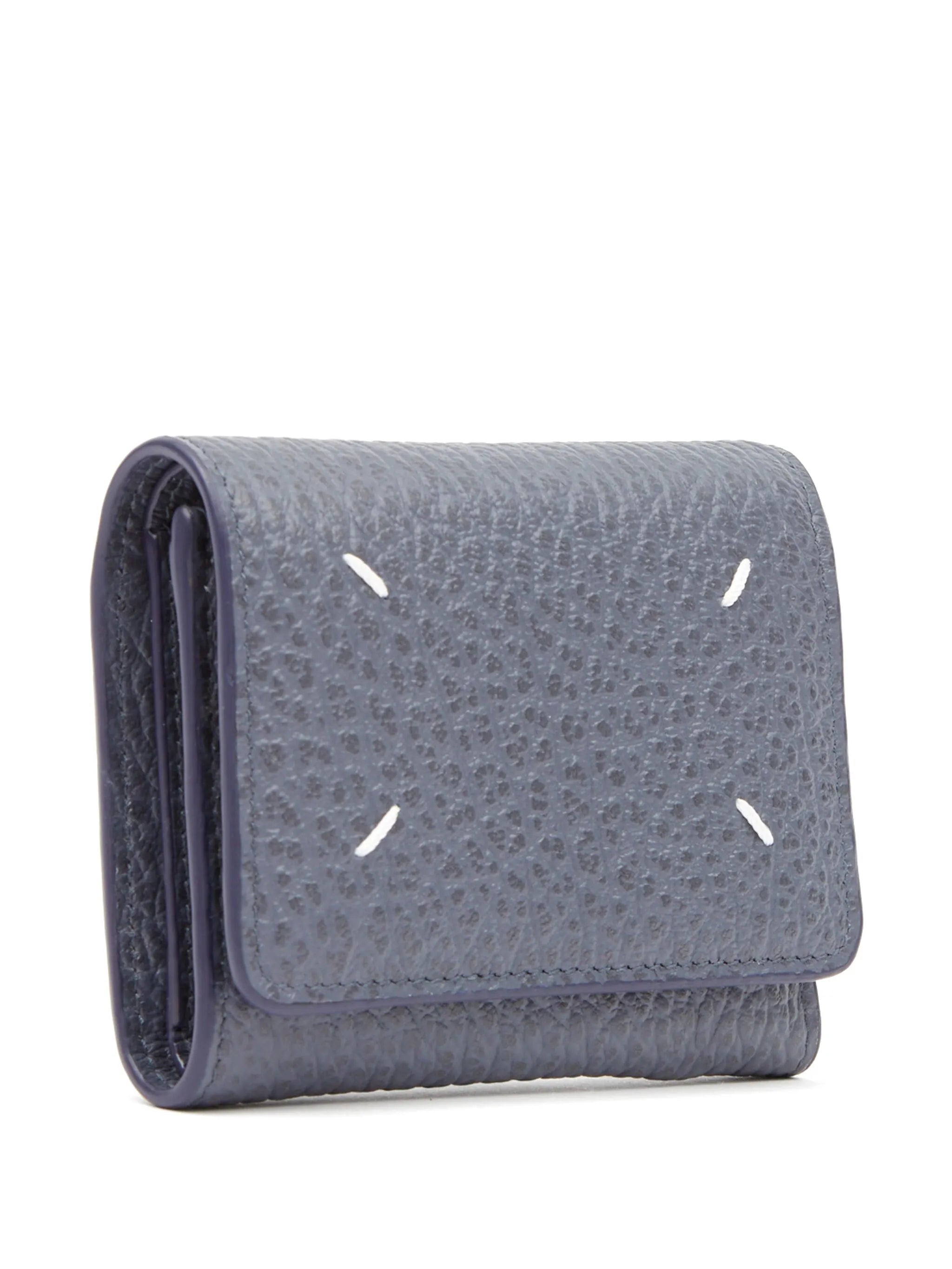 four-stitch logo folded wallet