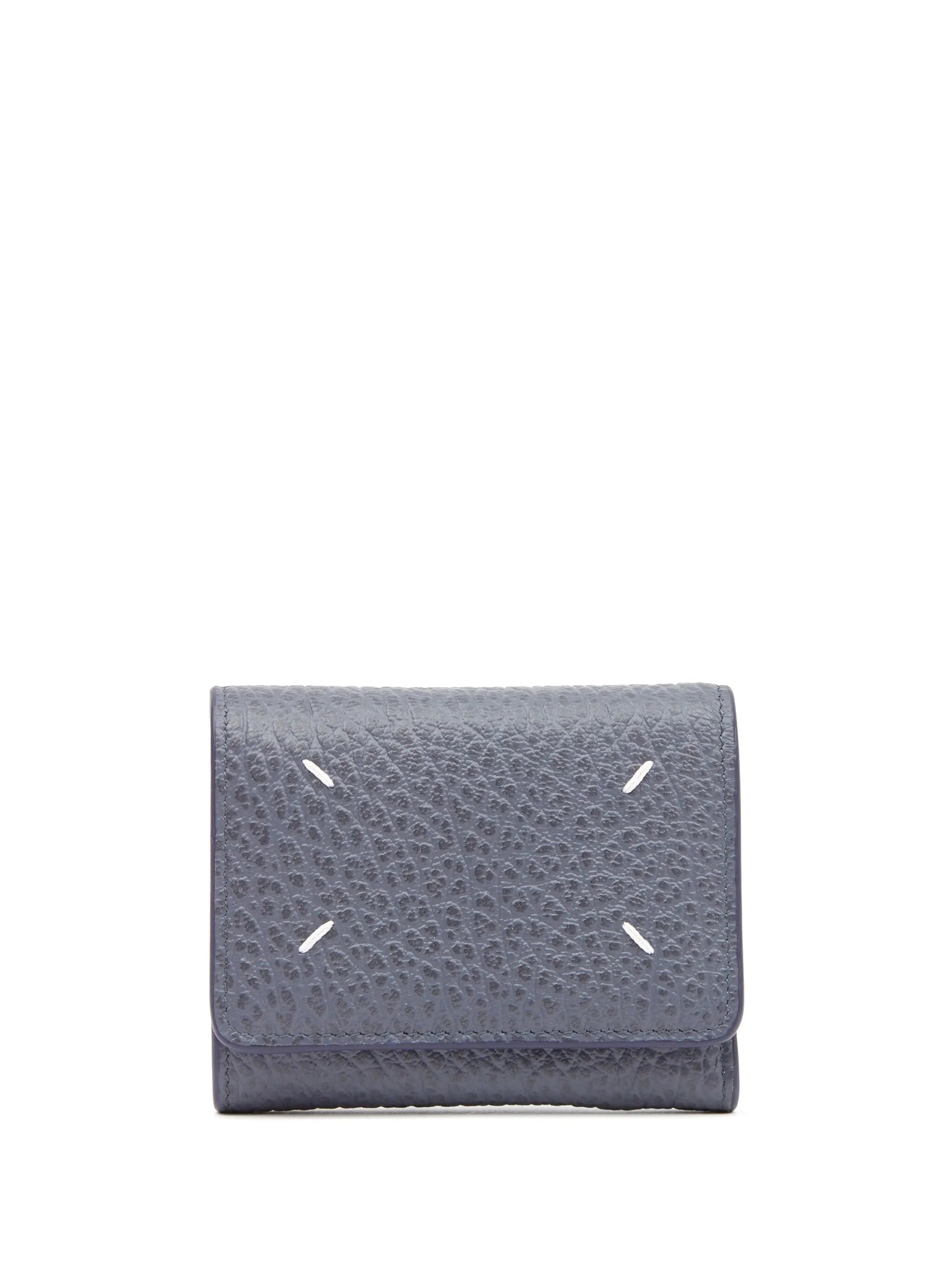 four-stitch logo folded wallet