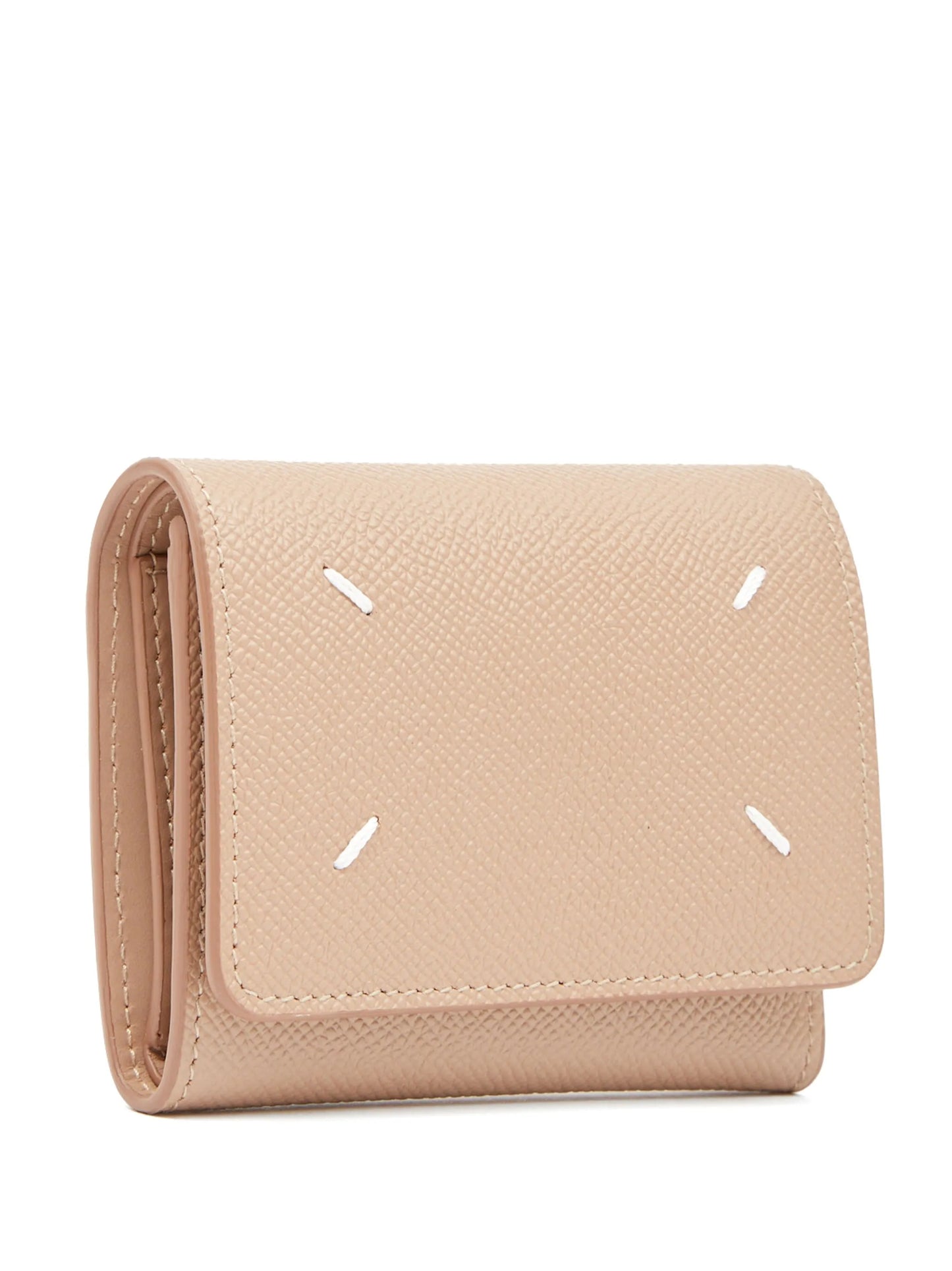 Four-Stitch tri-fold leather wallet