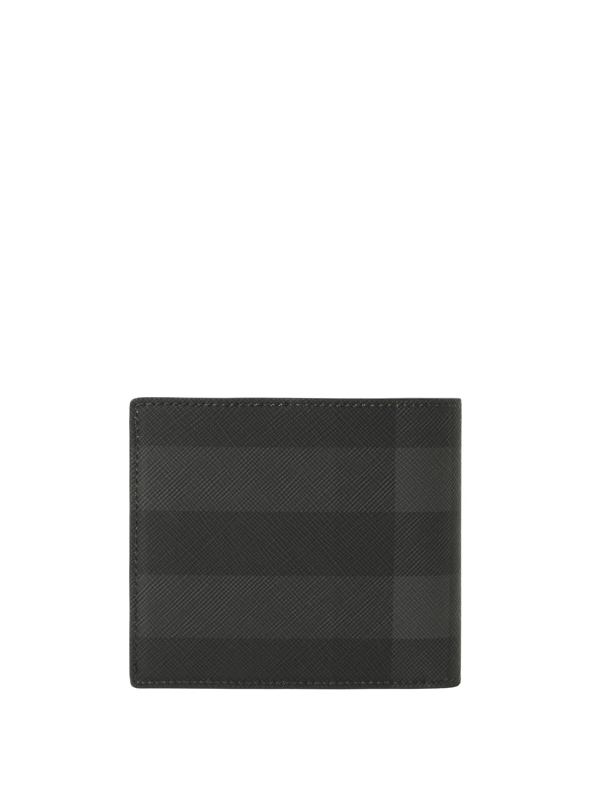 Check-pattern bi-fold wallet