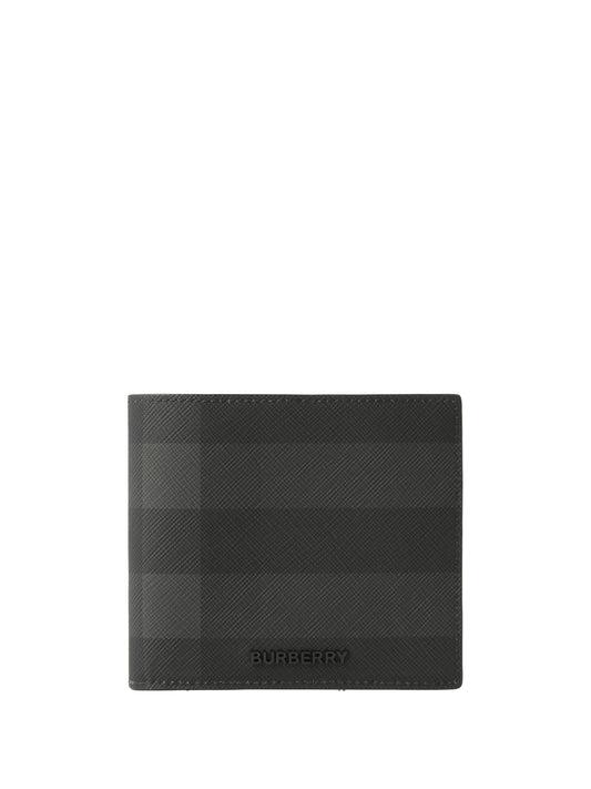 Check-pattern bi-fold wallet