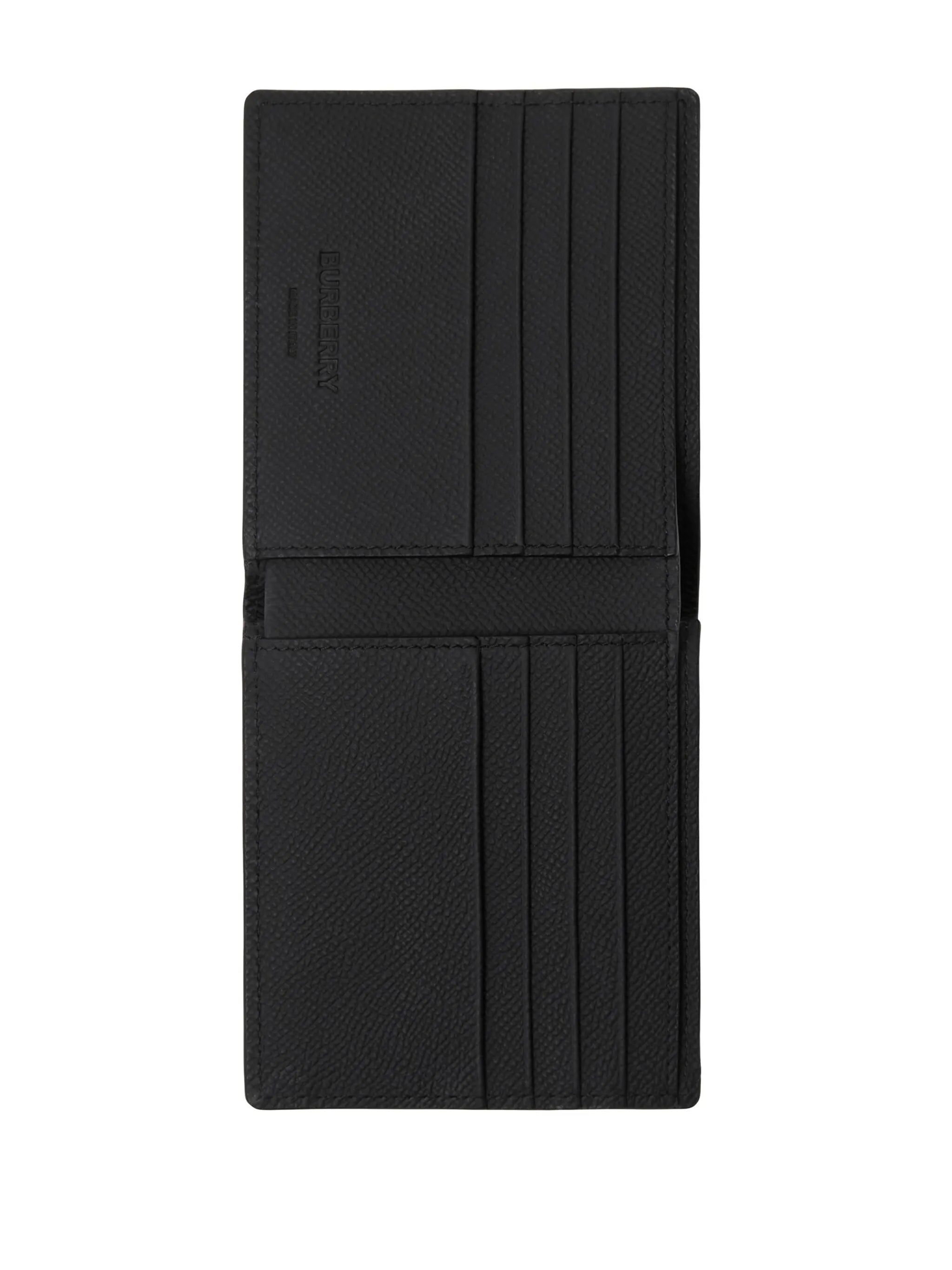 Check-pattern bi-fold wallet