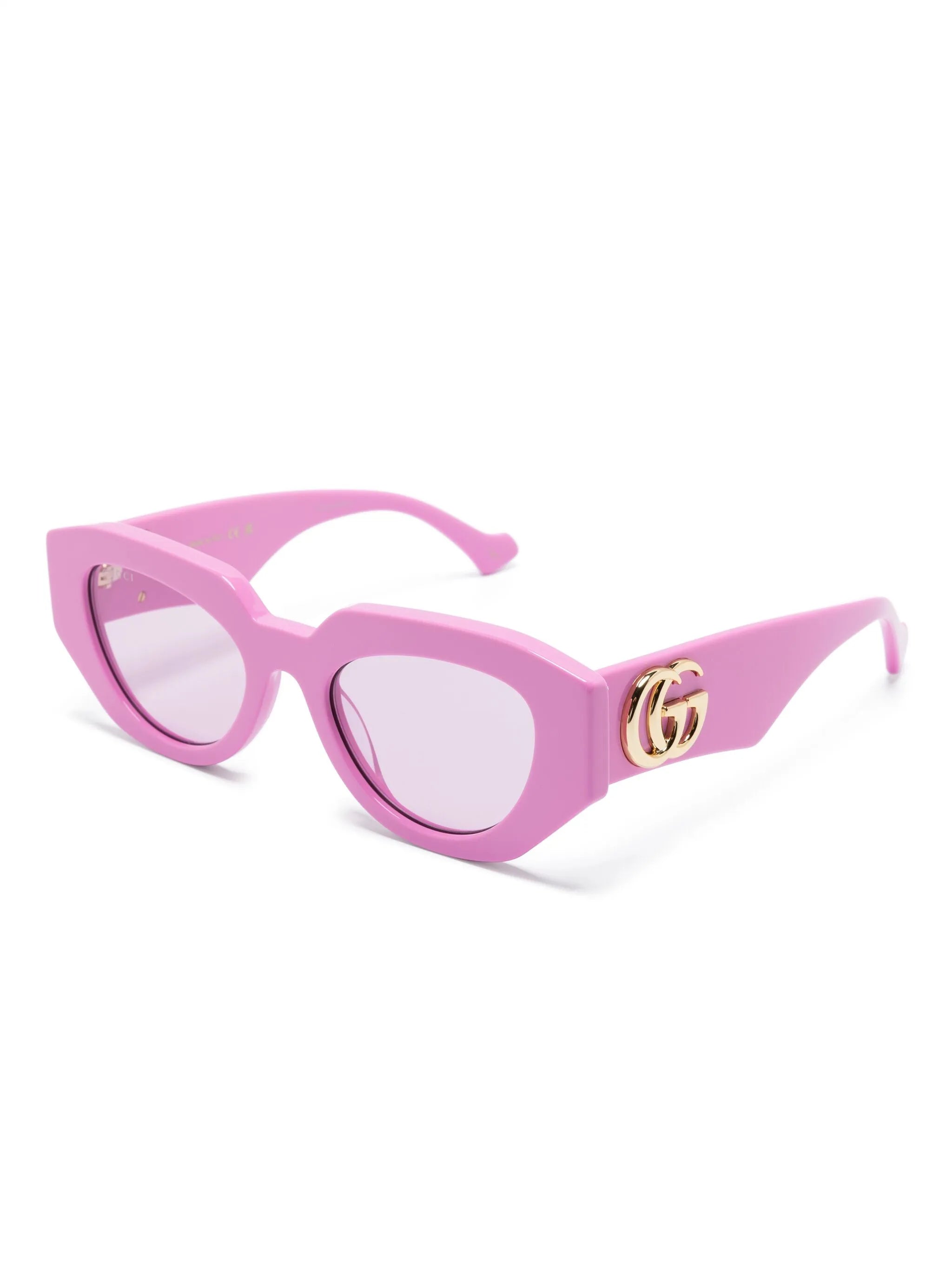 tortoiseshell-effect geometric-frame glasses
