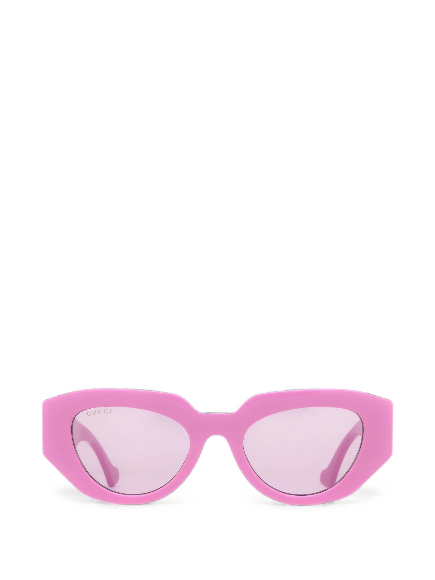 geometric-frame glasses