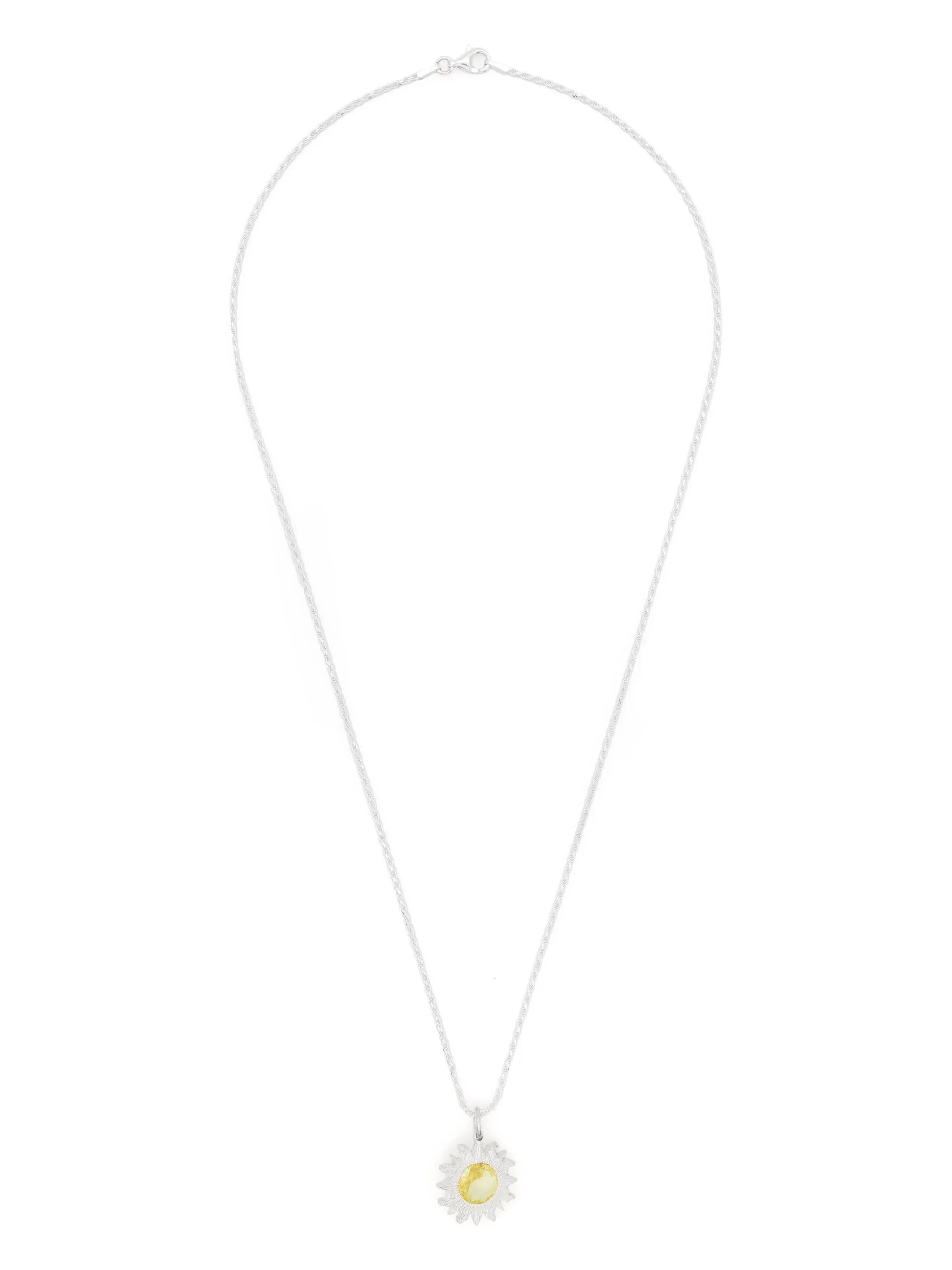 Sun statement-pendant necklace