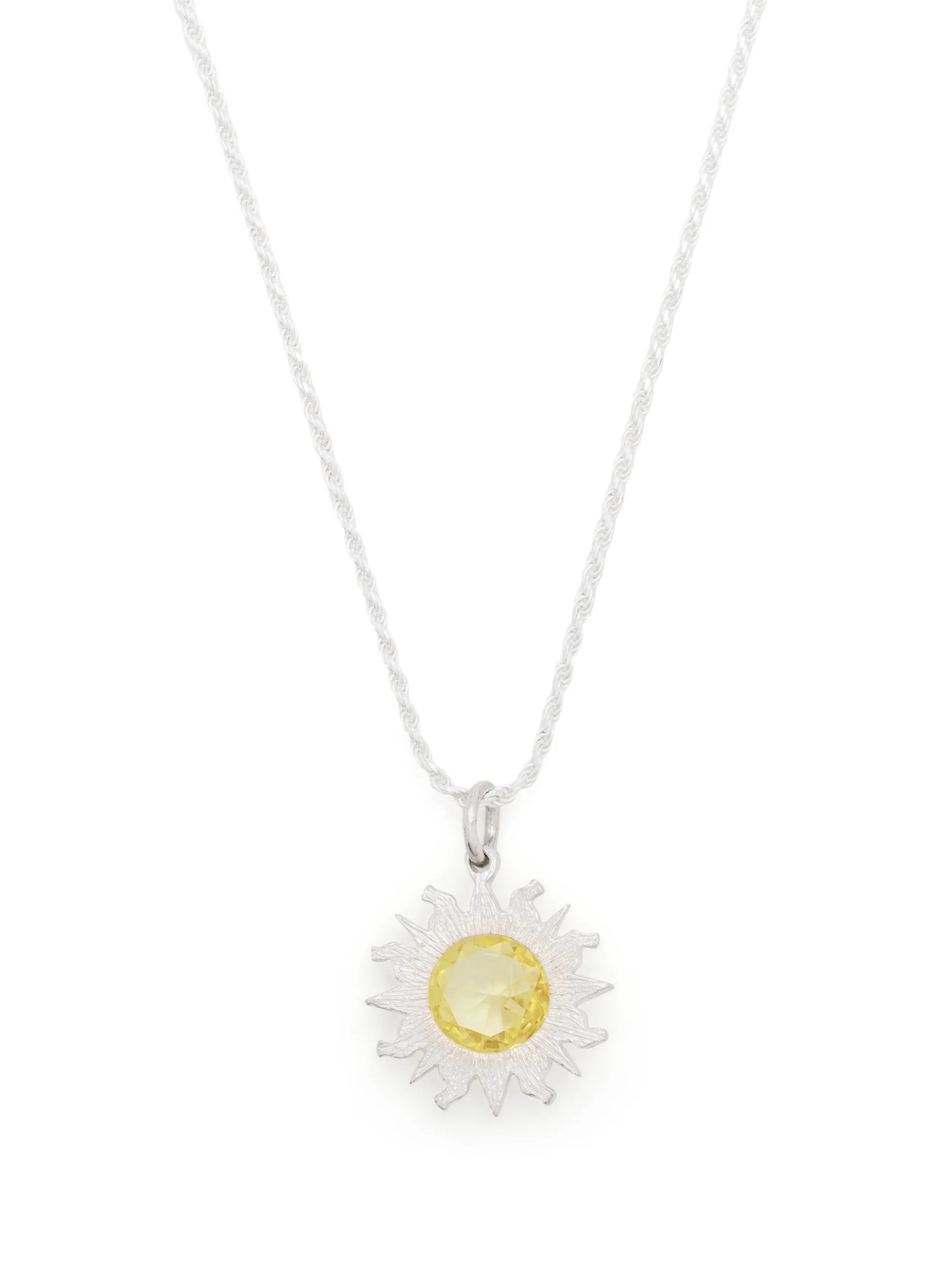 Sun statement-pendant necklace