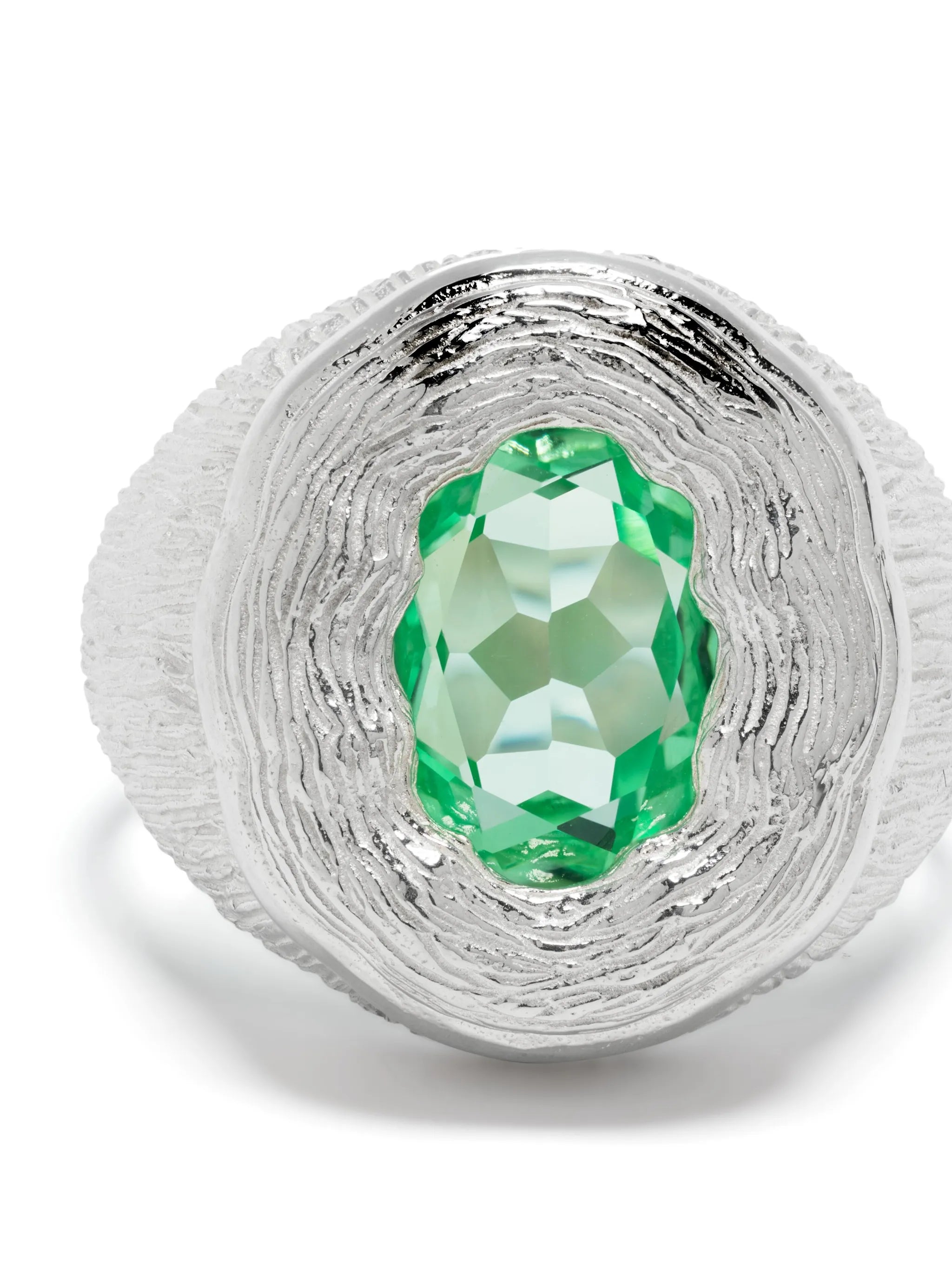 Mirror sterling-silver sapphire ring