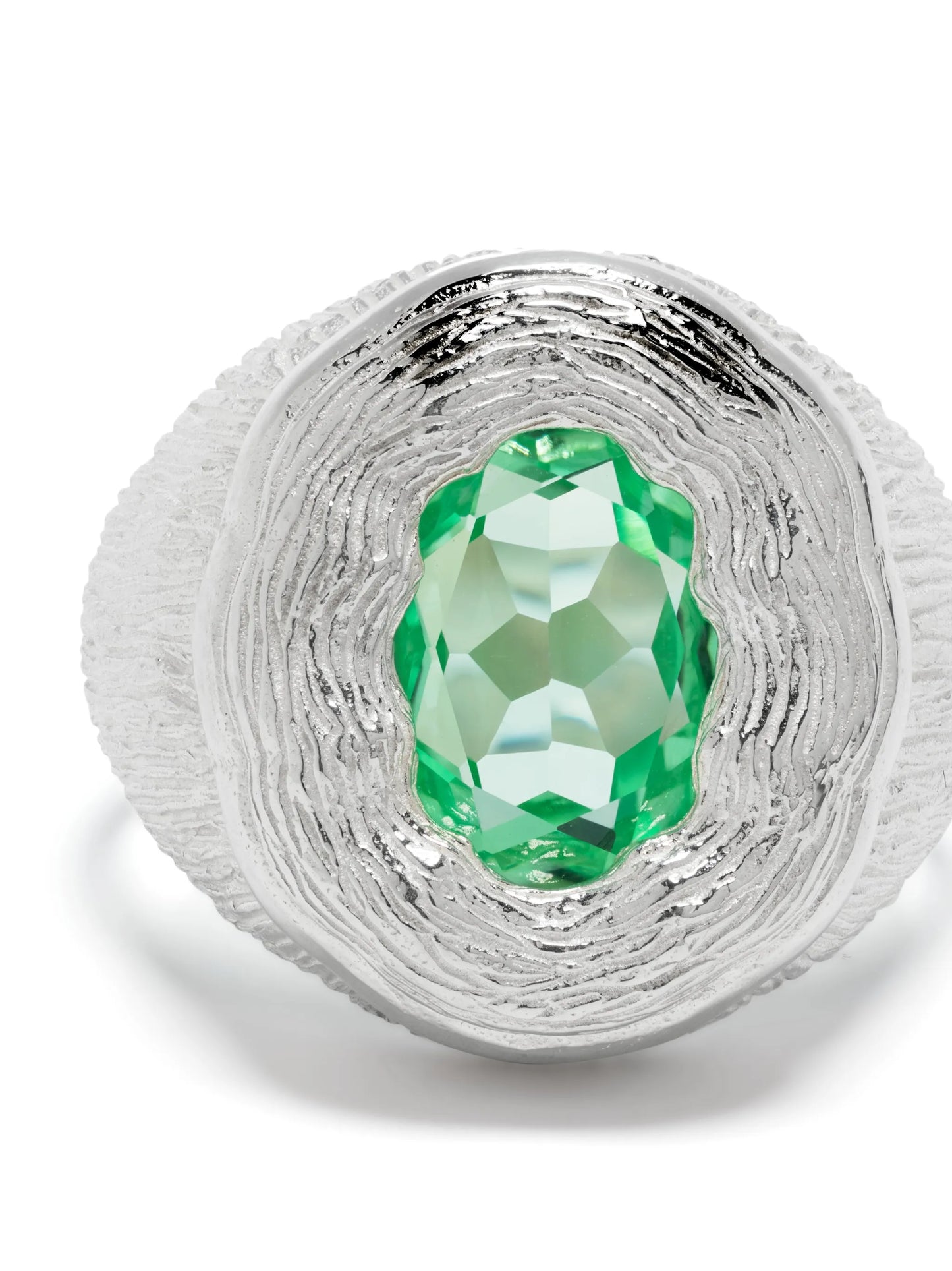 Mirror sterling-silver sapphire ring