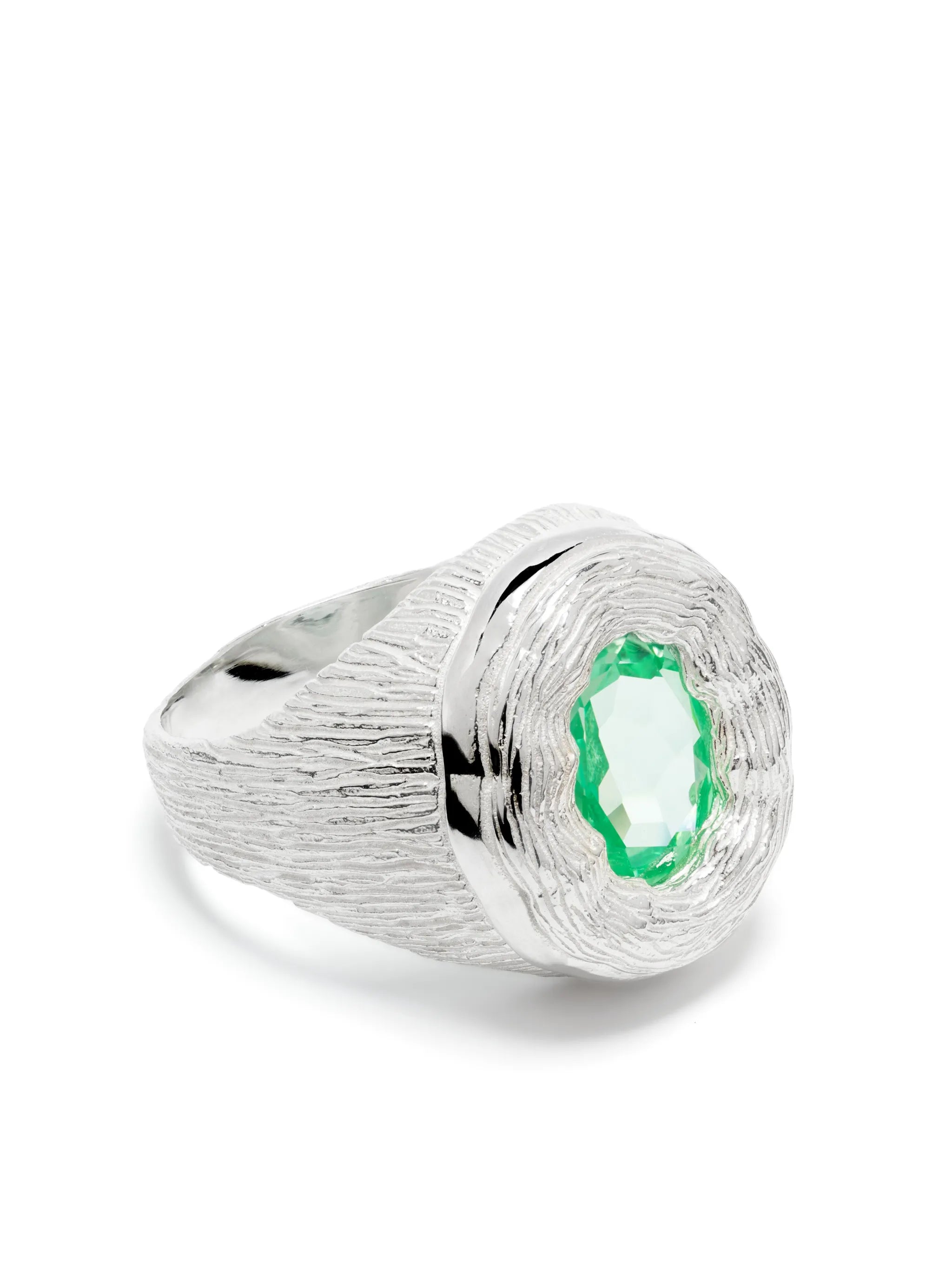 Mirror sterling-silver sapphire ring