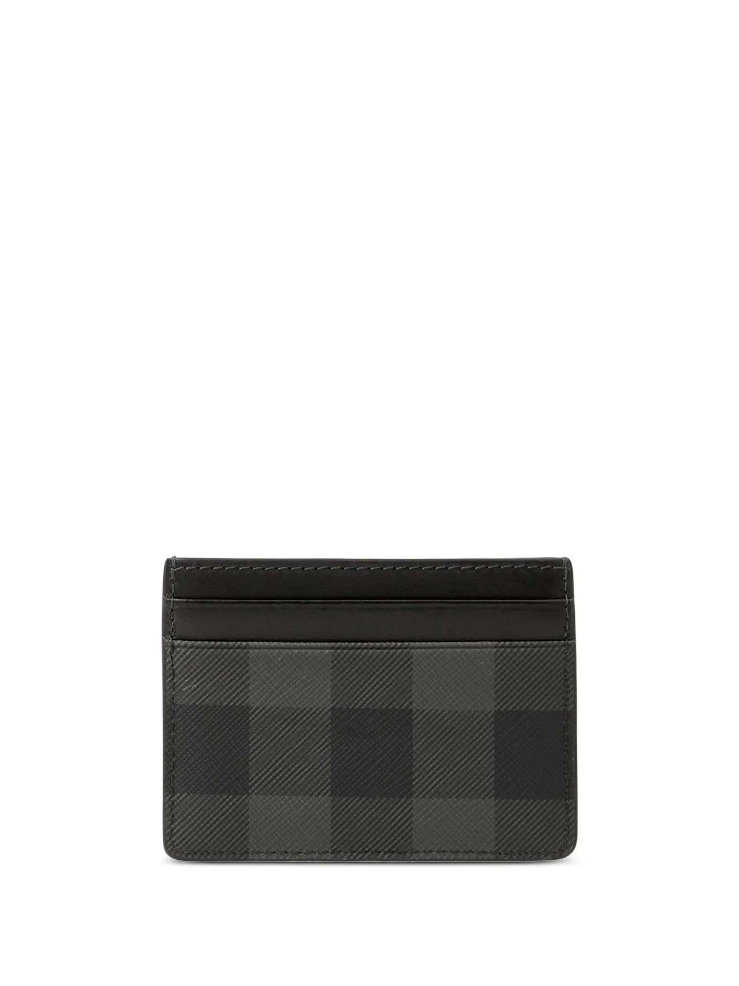 check-pattern card holder