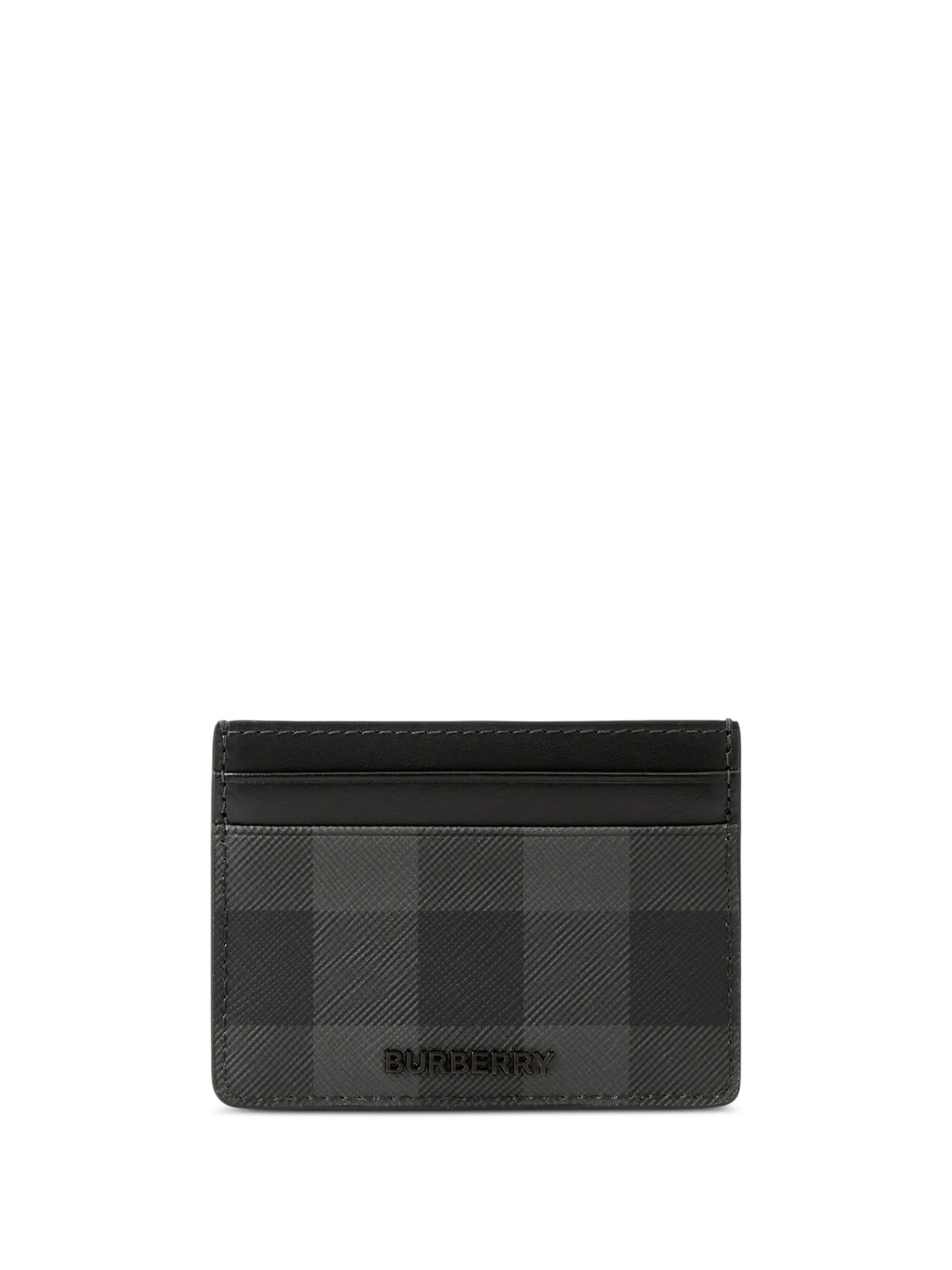 check-pattern card holder