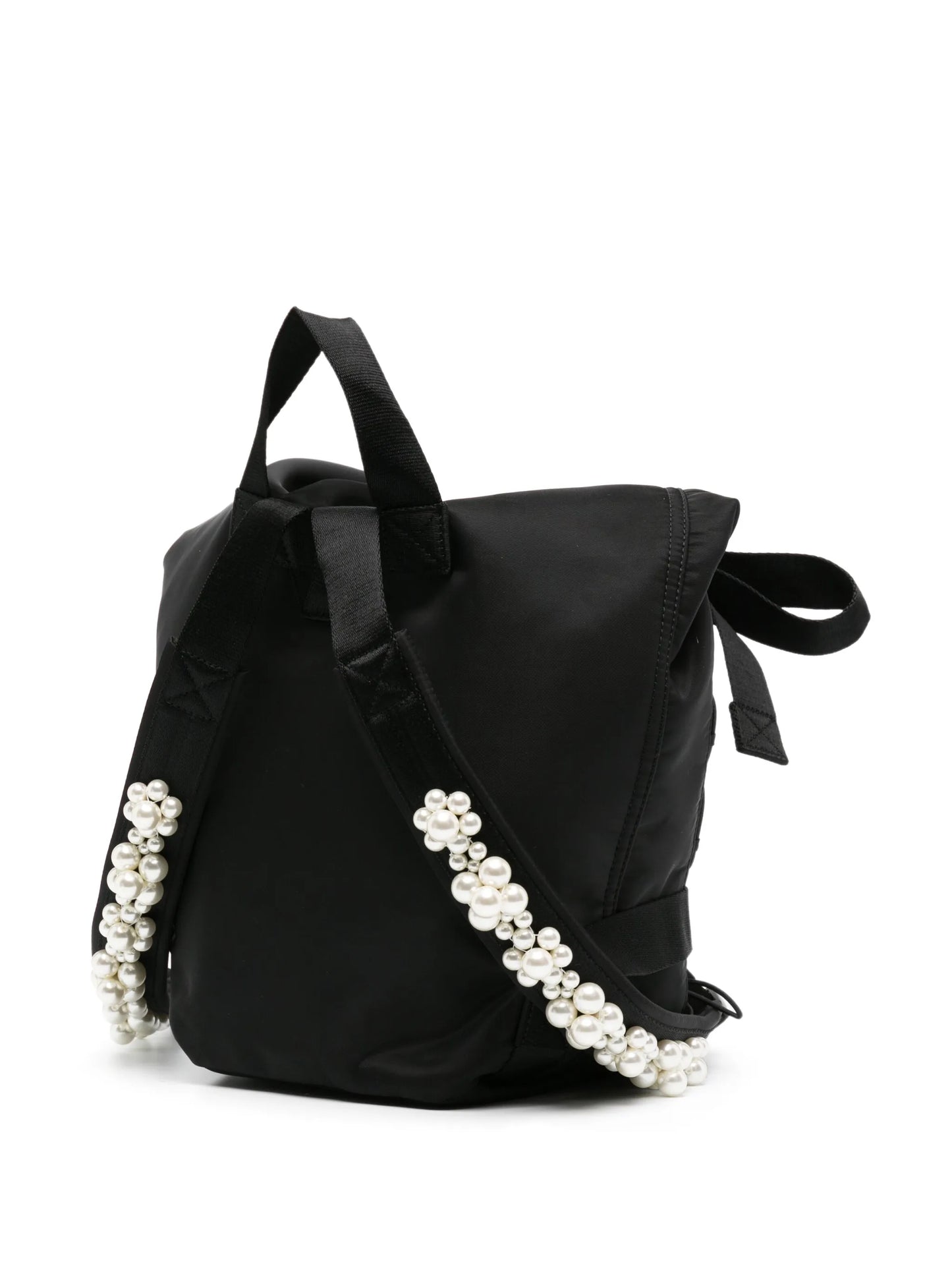 lace-up canvas backpack