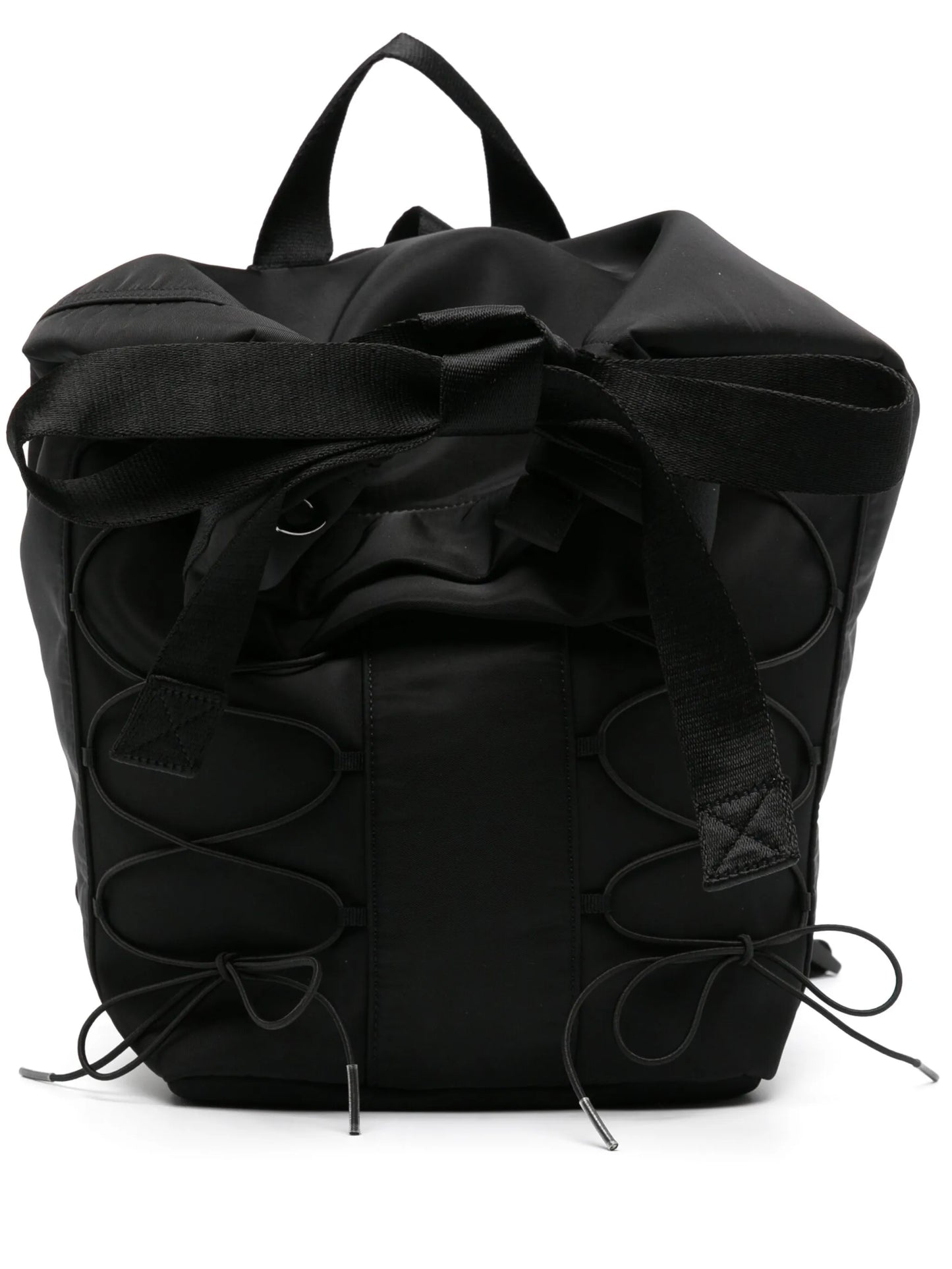 lace-up canvas backpack