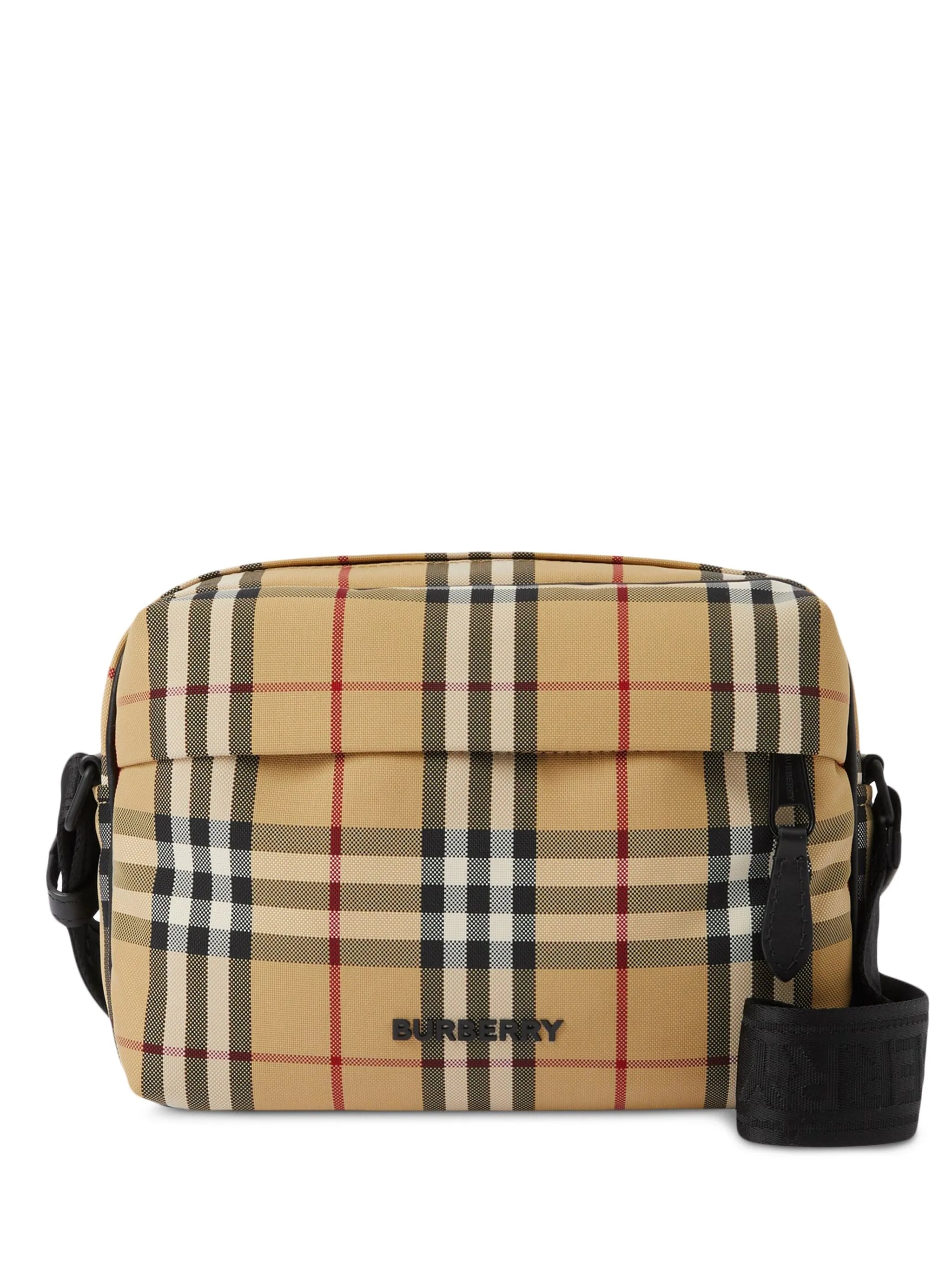 check-pattern shoulder bag