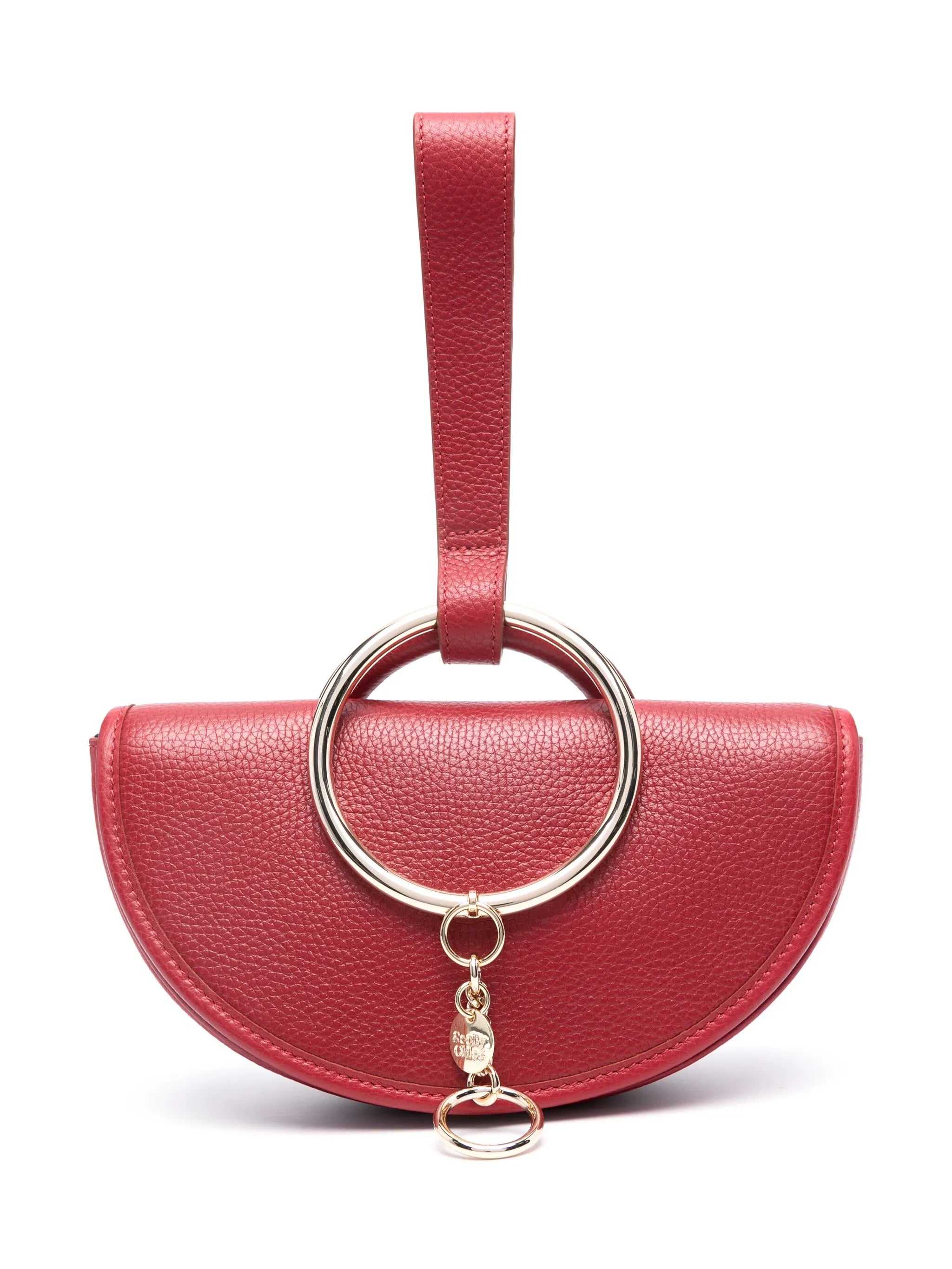 Mara leather clutch bag