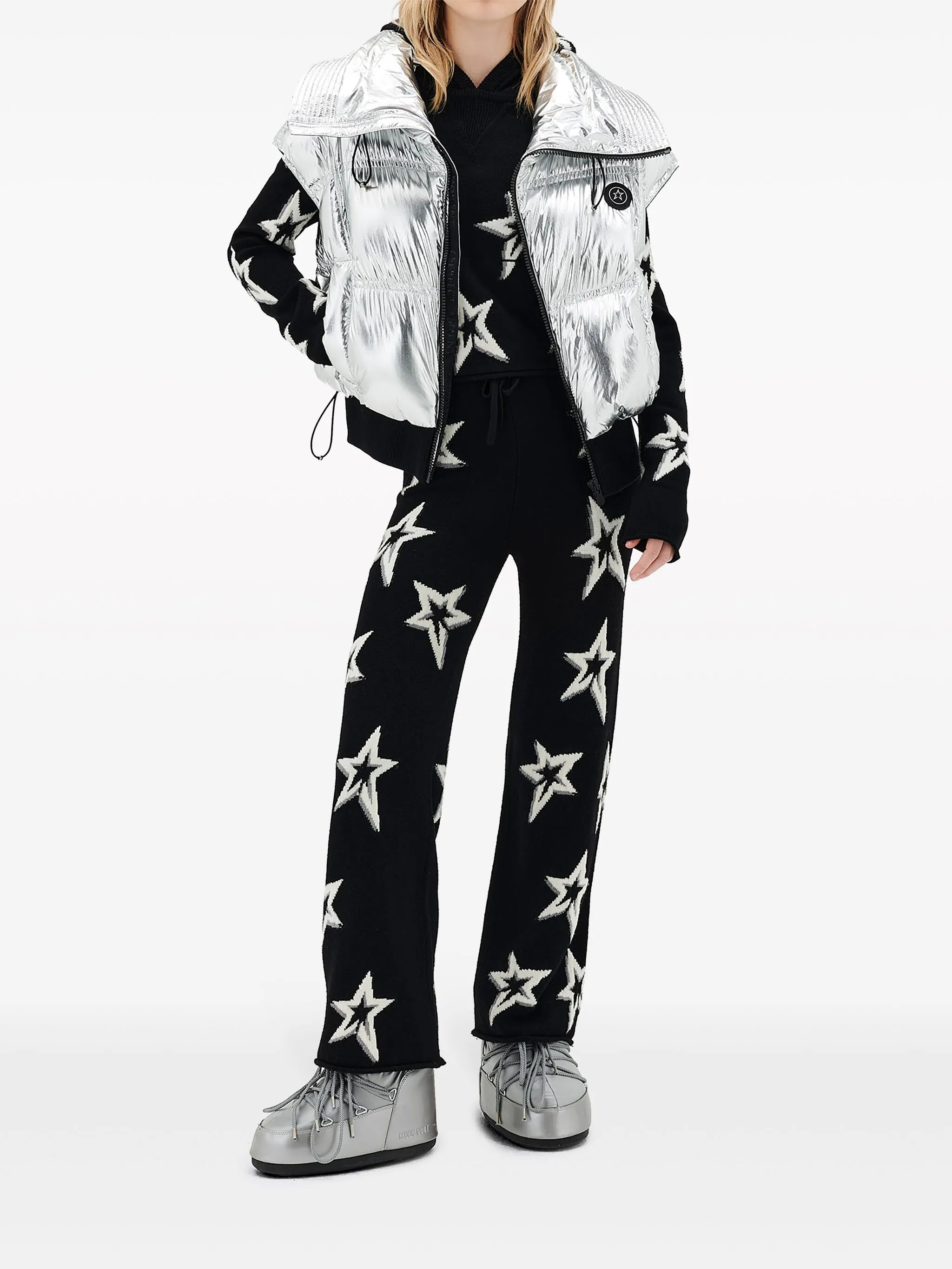 Sierra metallic-effect puffer gilet
