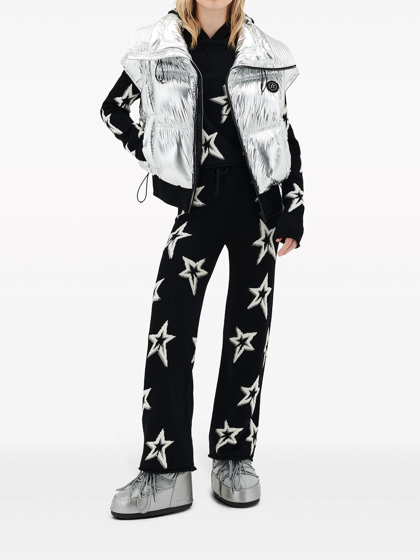 Sierra metallic-effect puffer gilet