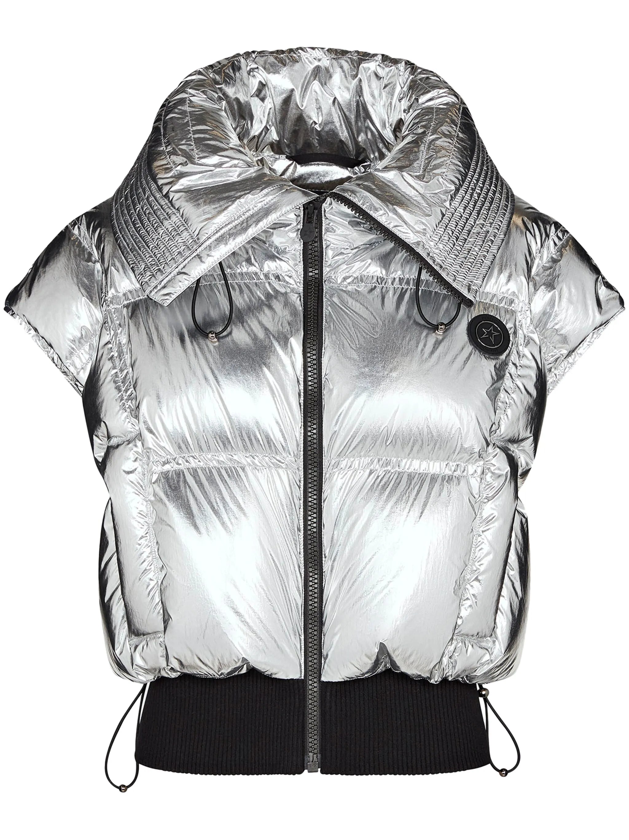 Sierra metallic-effect puffer gilet