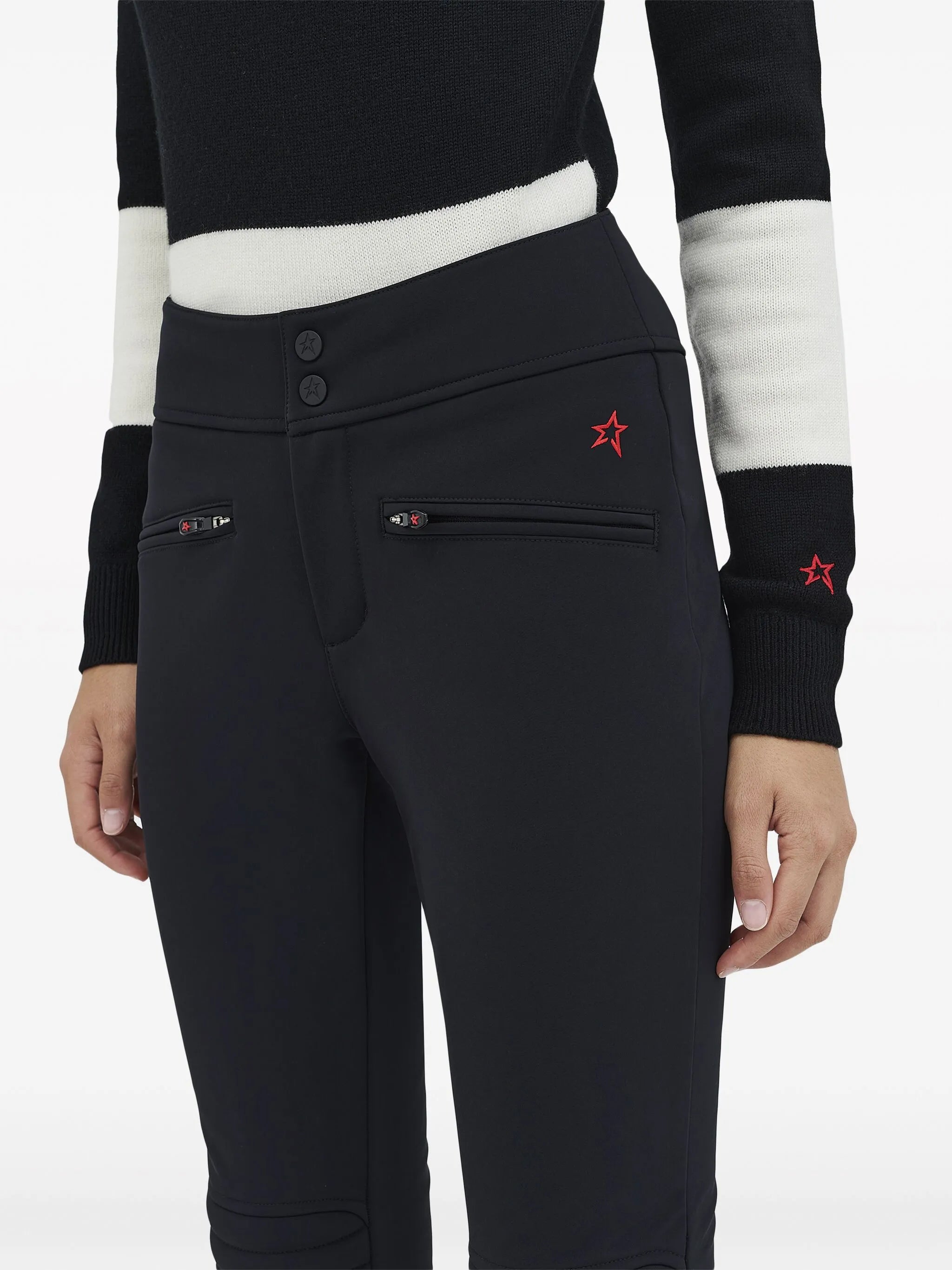 Aurora high-waisted flared trousers