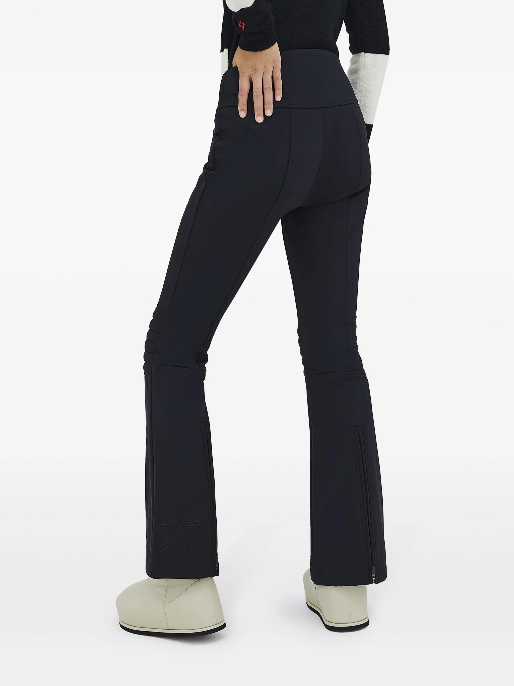 Aurora high-waisted flared trousers
