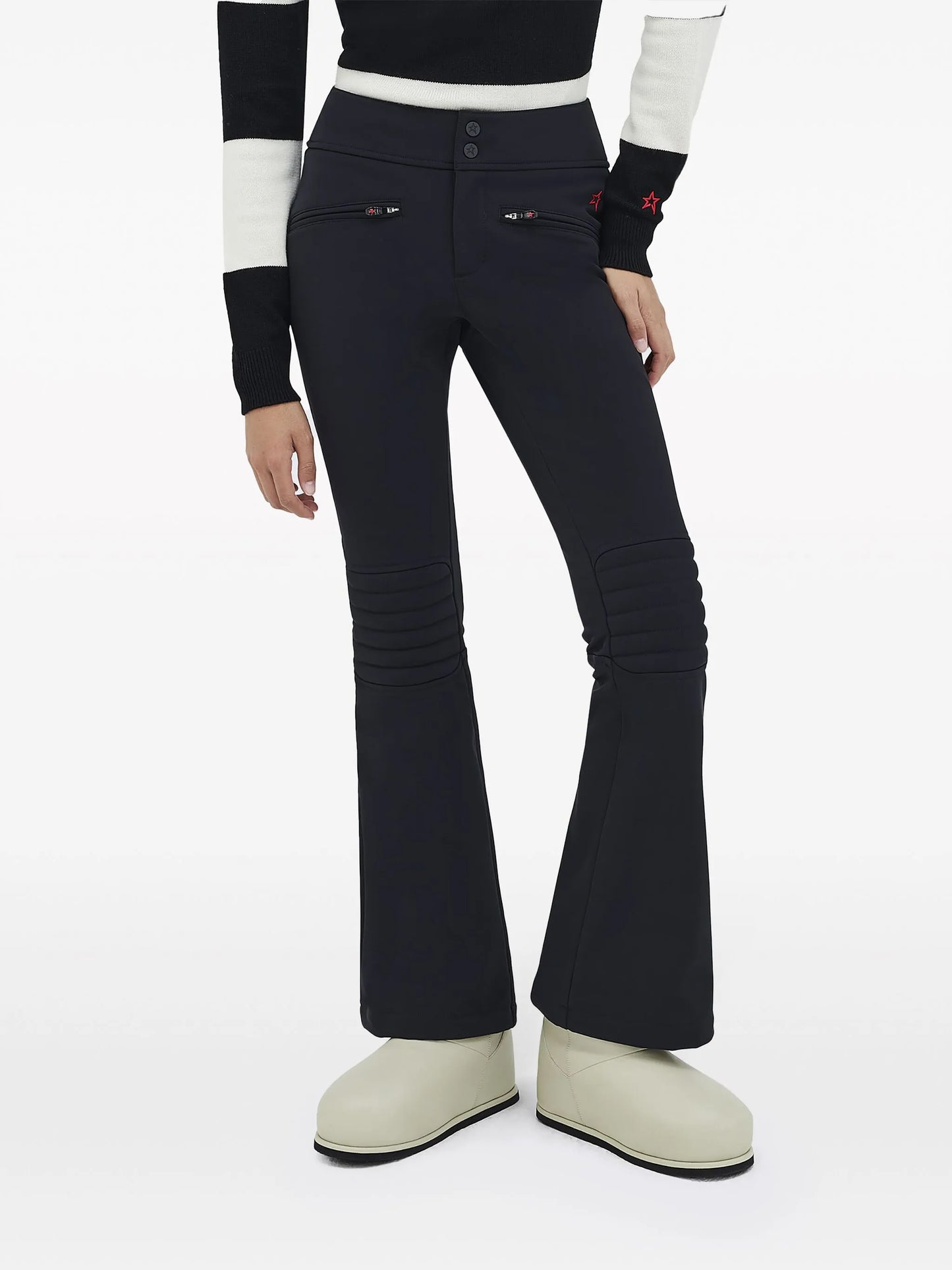 Aurora high-waisted flared trousers