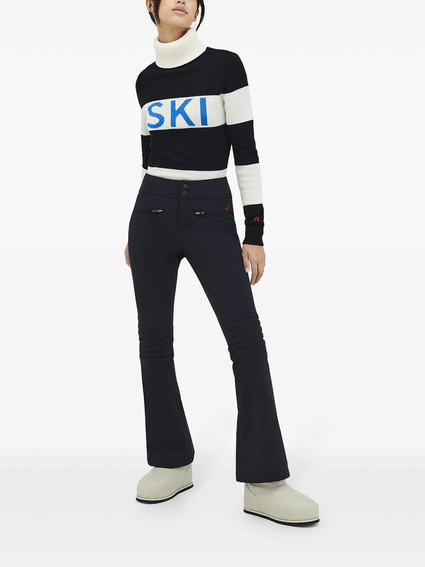 Aurora high-waisted flared trousers