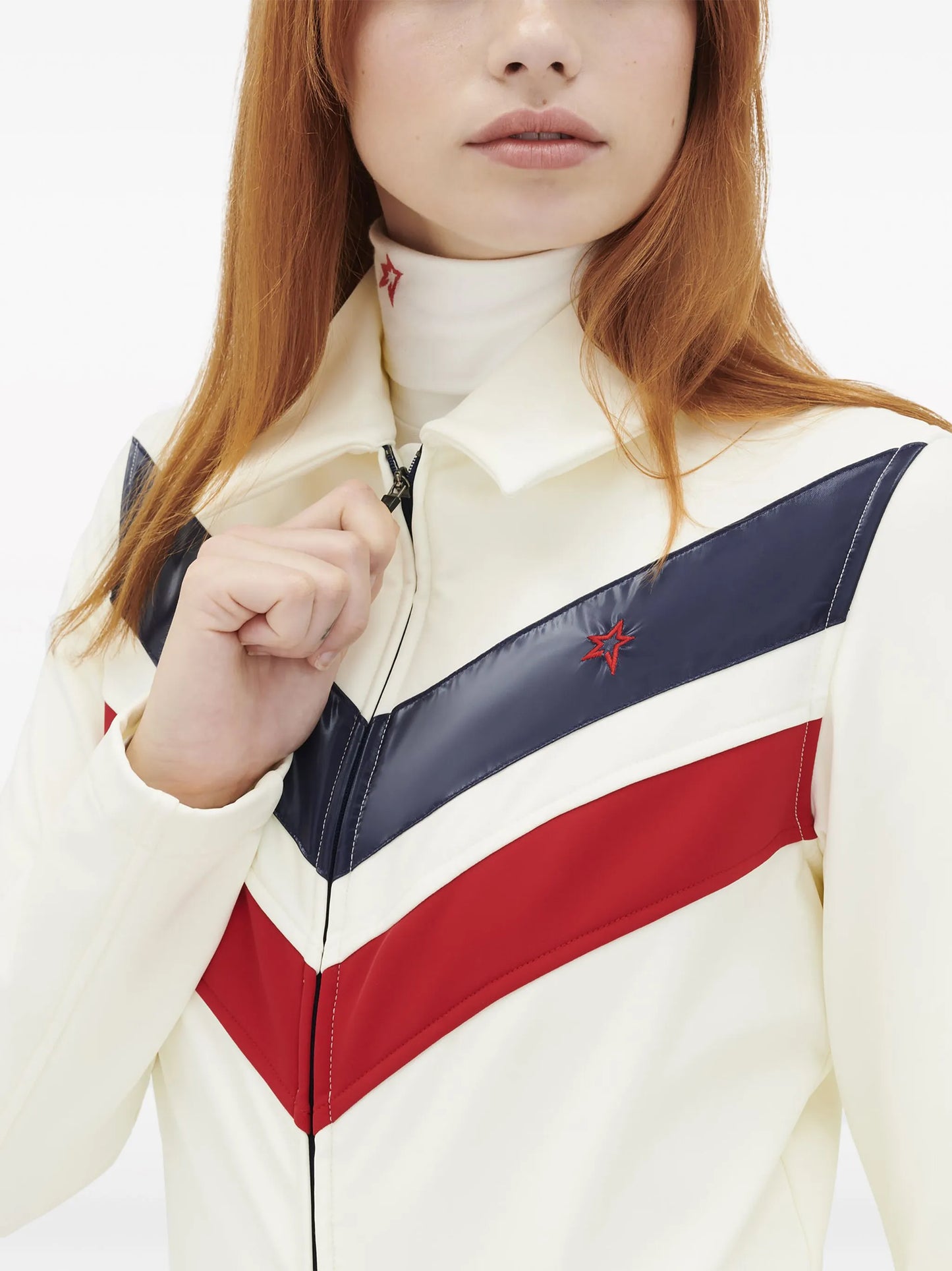 Montana striped ski suit