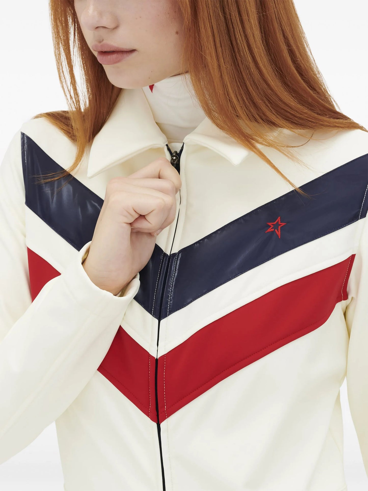 Montana striped ski suit