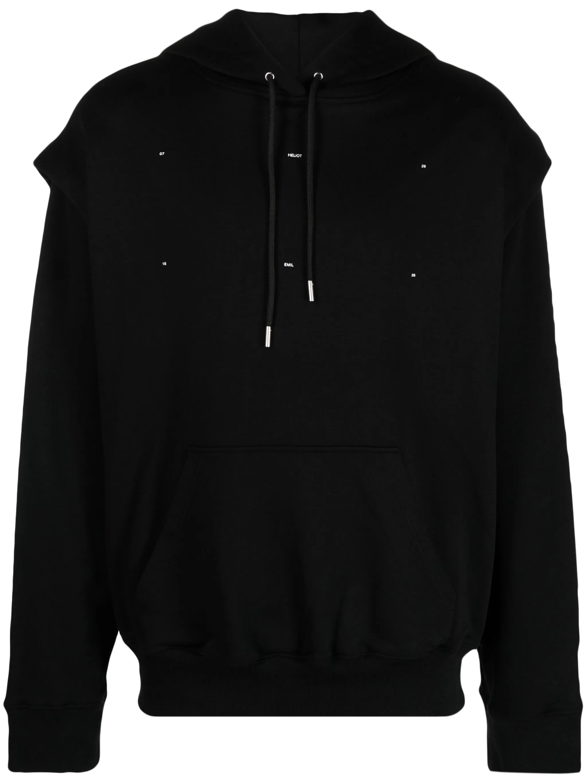 logo-embroidered cotton hoodie