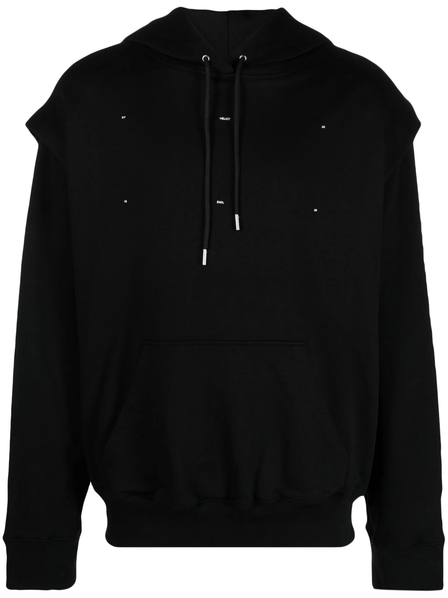 logo-embroidered cotton hoodie