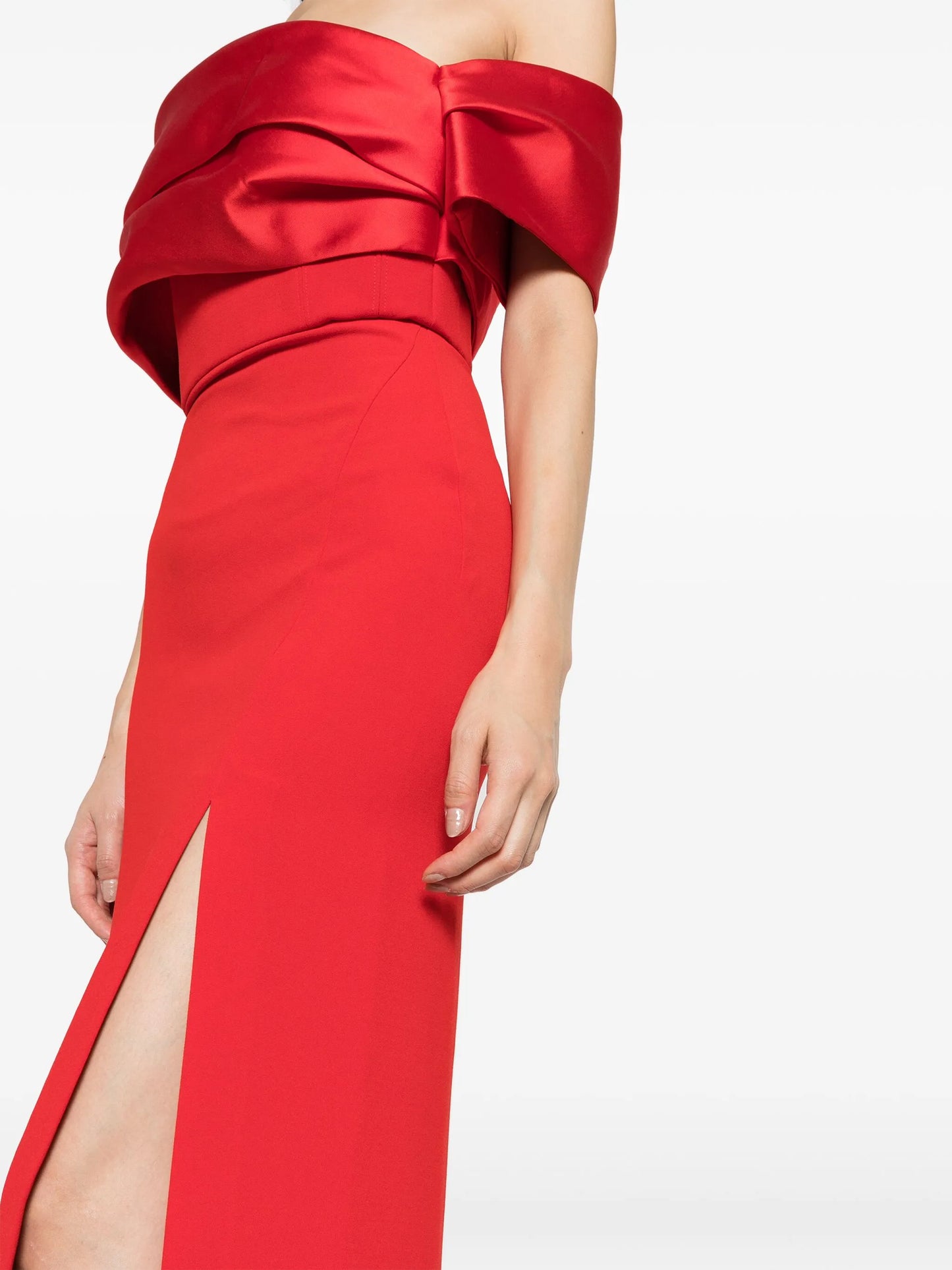 Alexis off-shoulder gown
