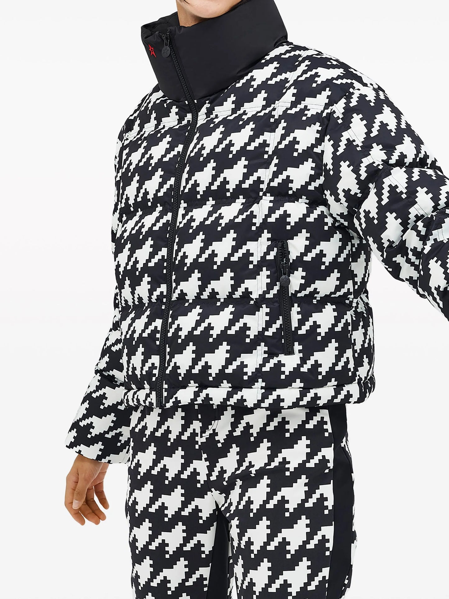 Nevada Duvet houndstooth ski jacket