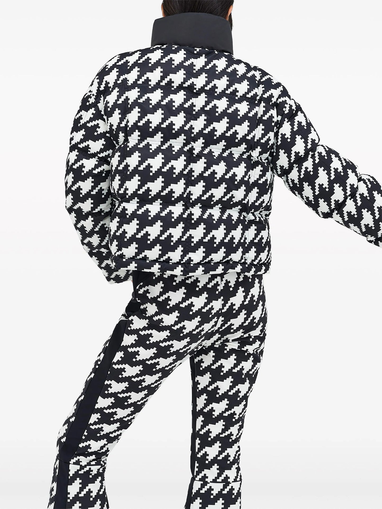 Nevada Duvet houndstooth ski jacket