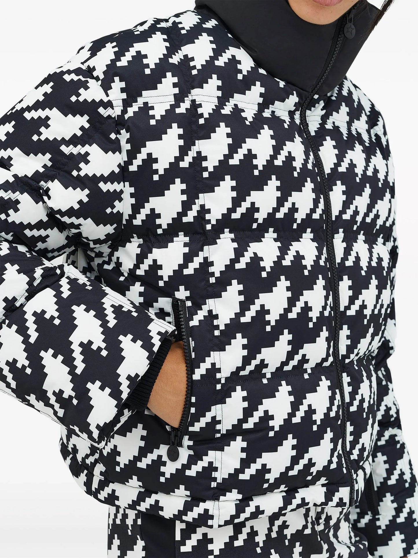Nevada Duvet houndstooth ski jacket
