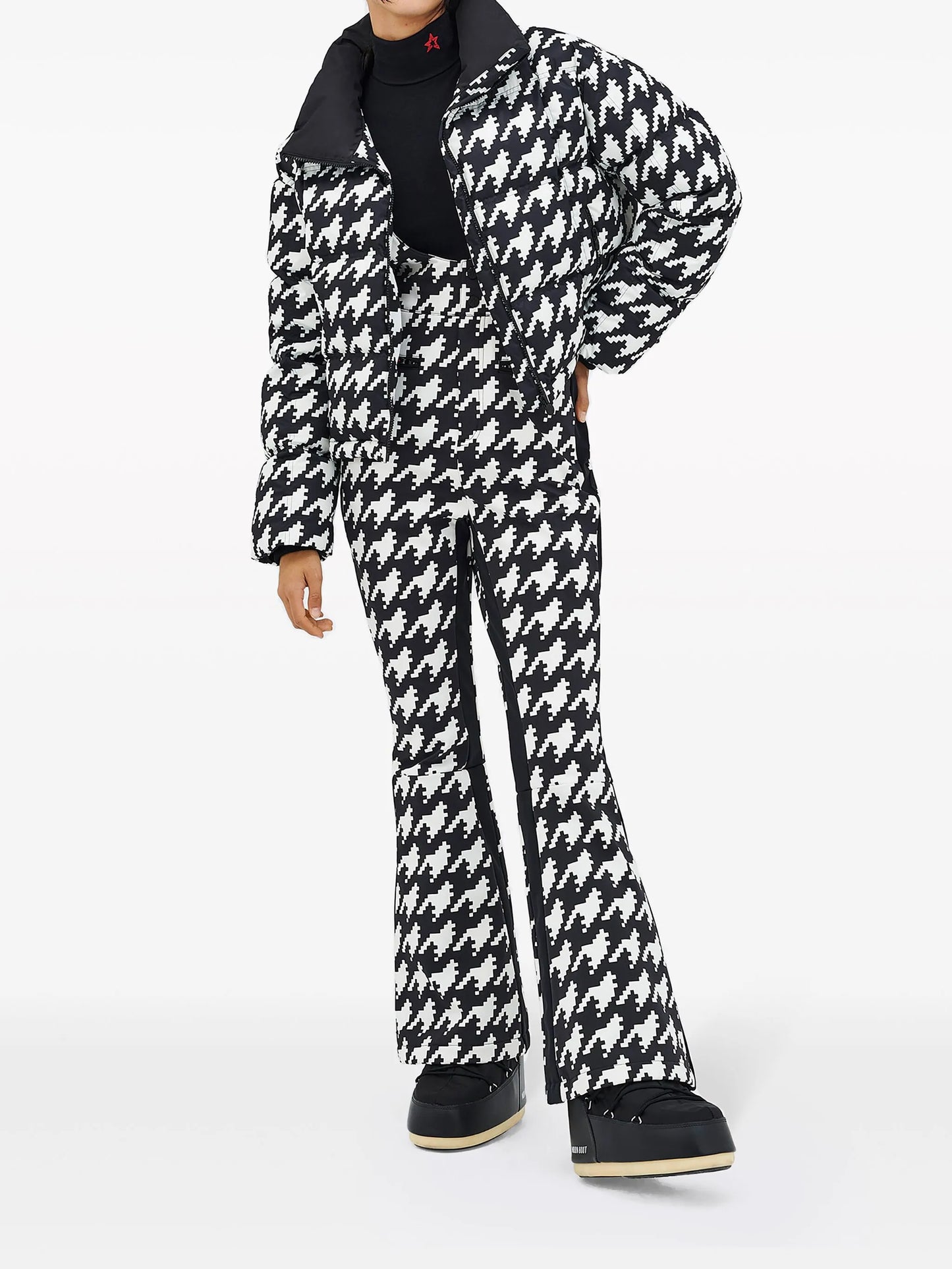 Nevada Duvet houndstooth ski jacket