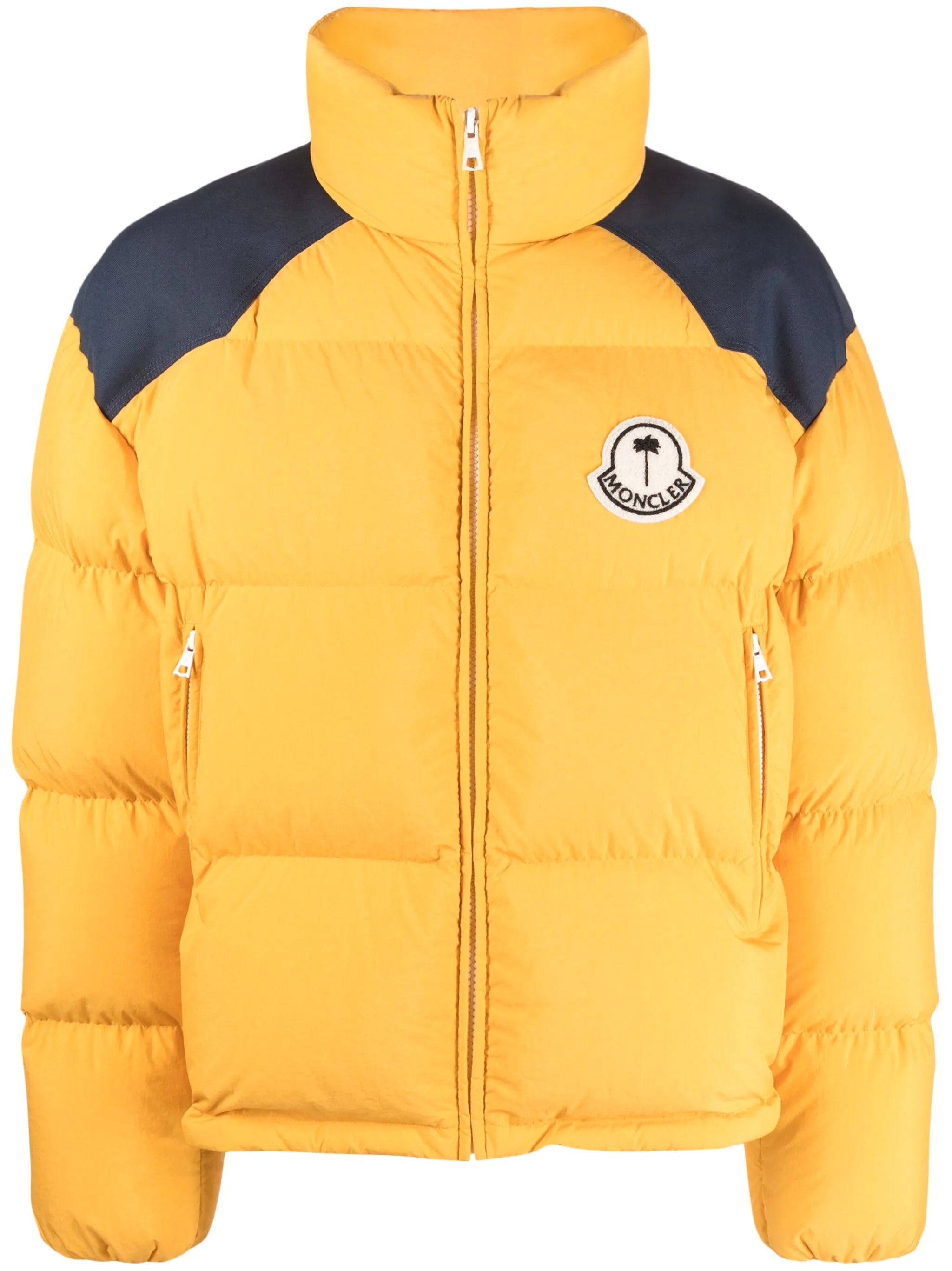 logo-patch padded jacket