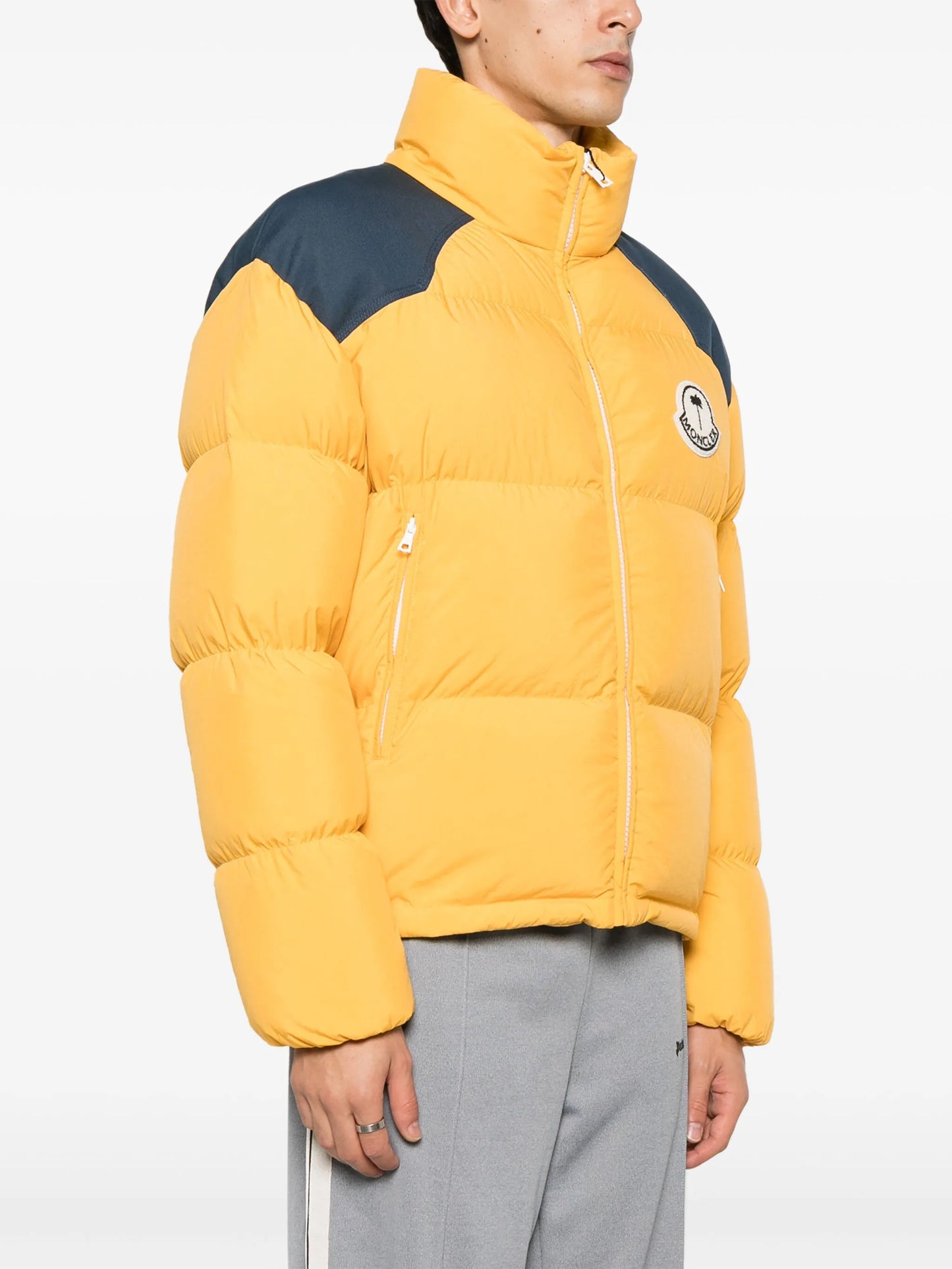 logo-patch padded jacket