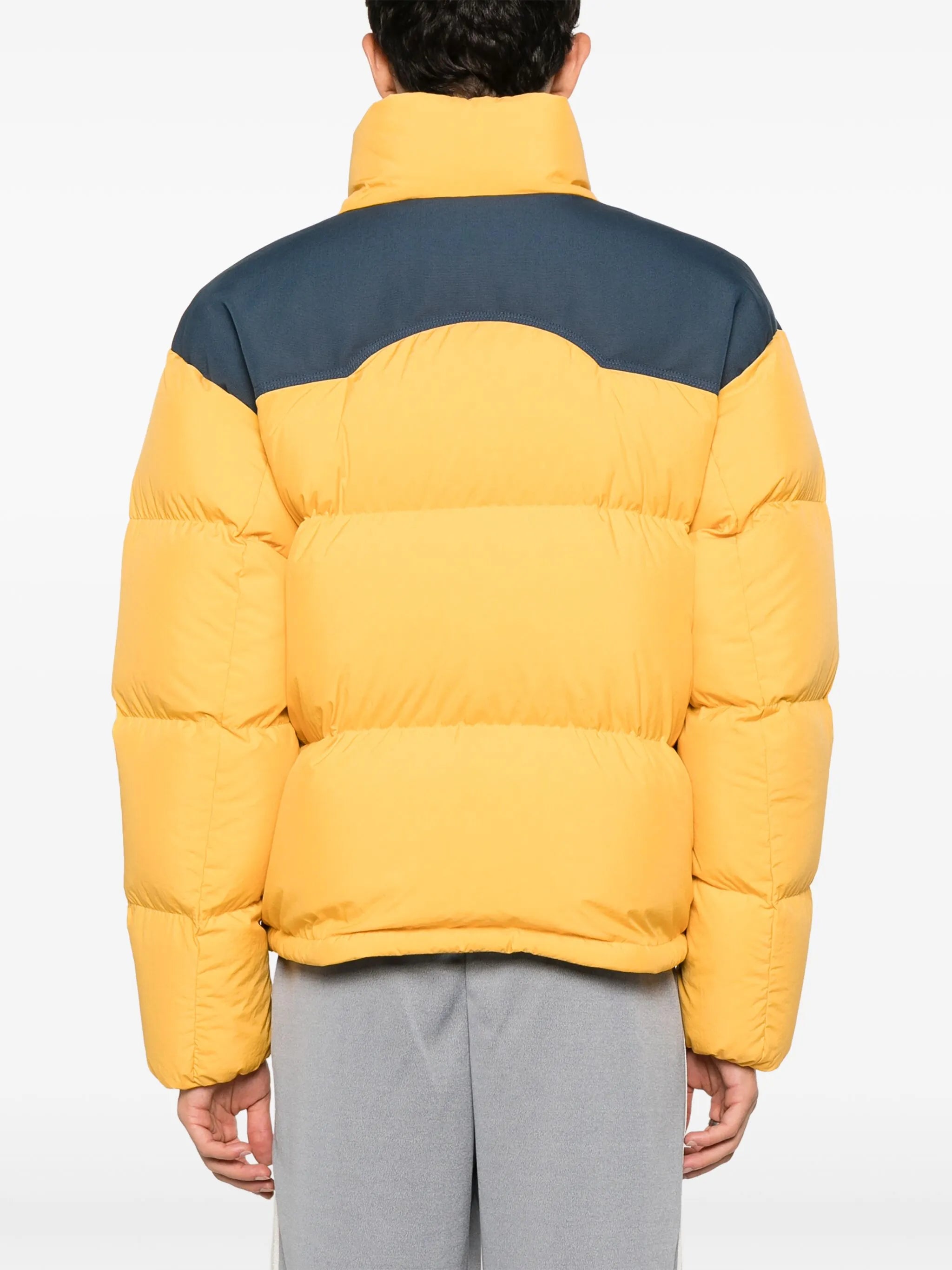 logo-patch padded jacket