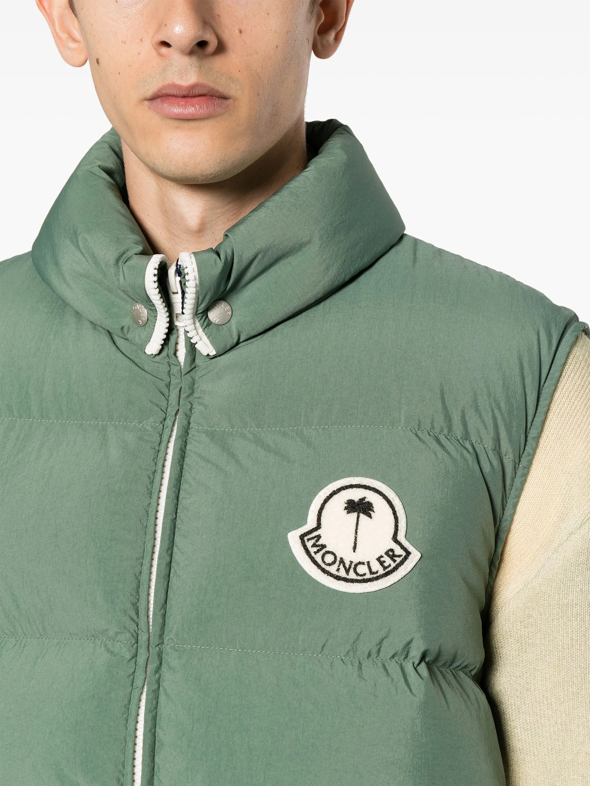 x Palm Angels Rodmar quilted down gilet