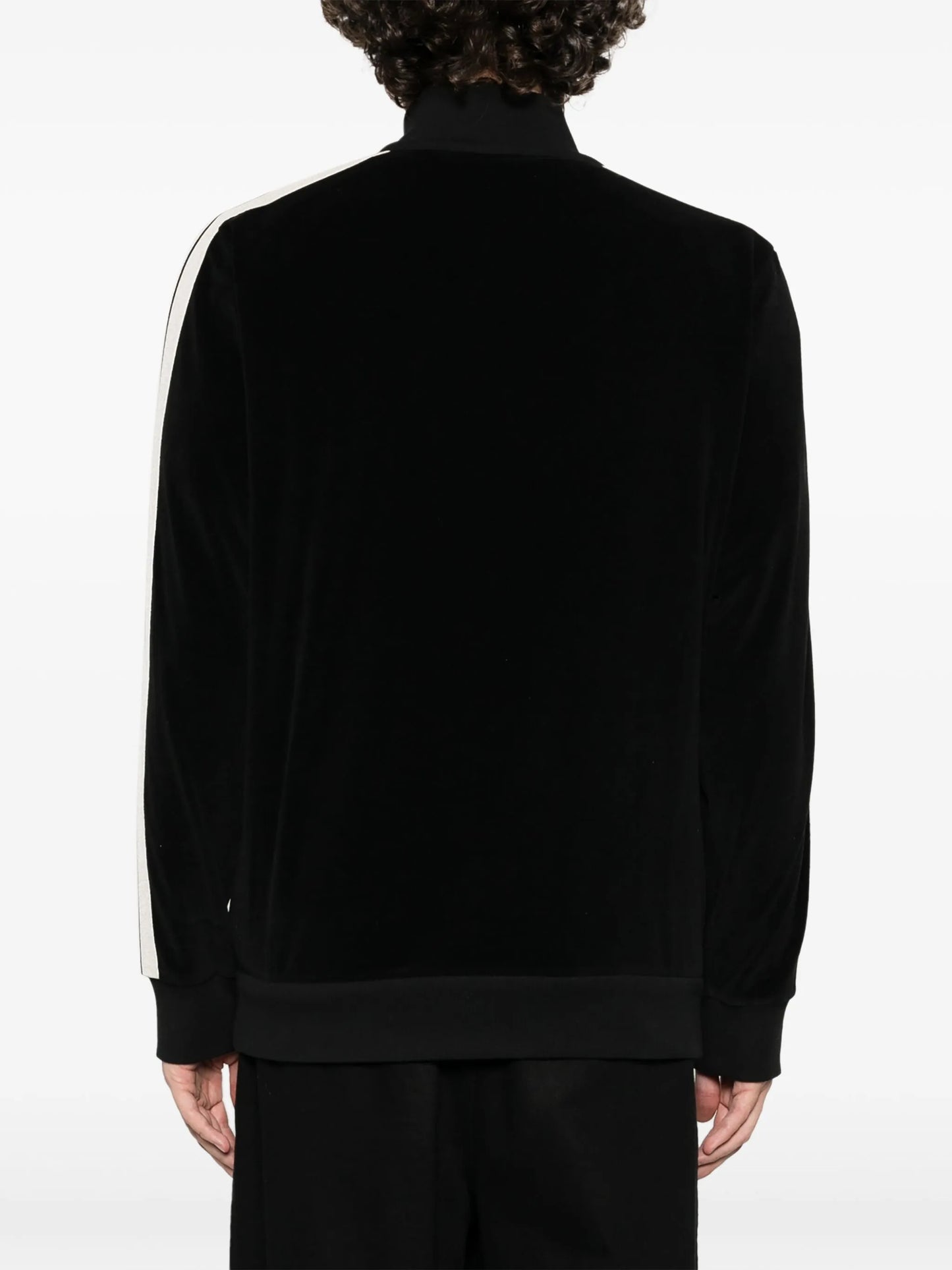 logo-patch side-stripe jacket