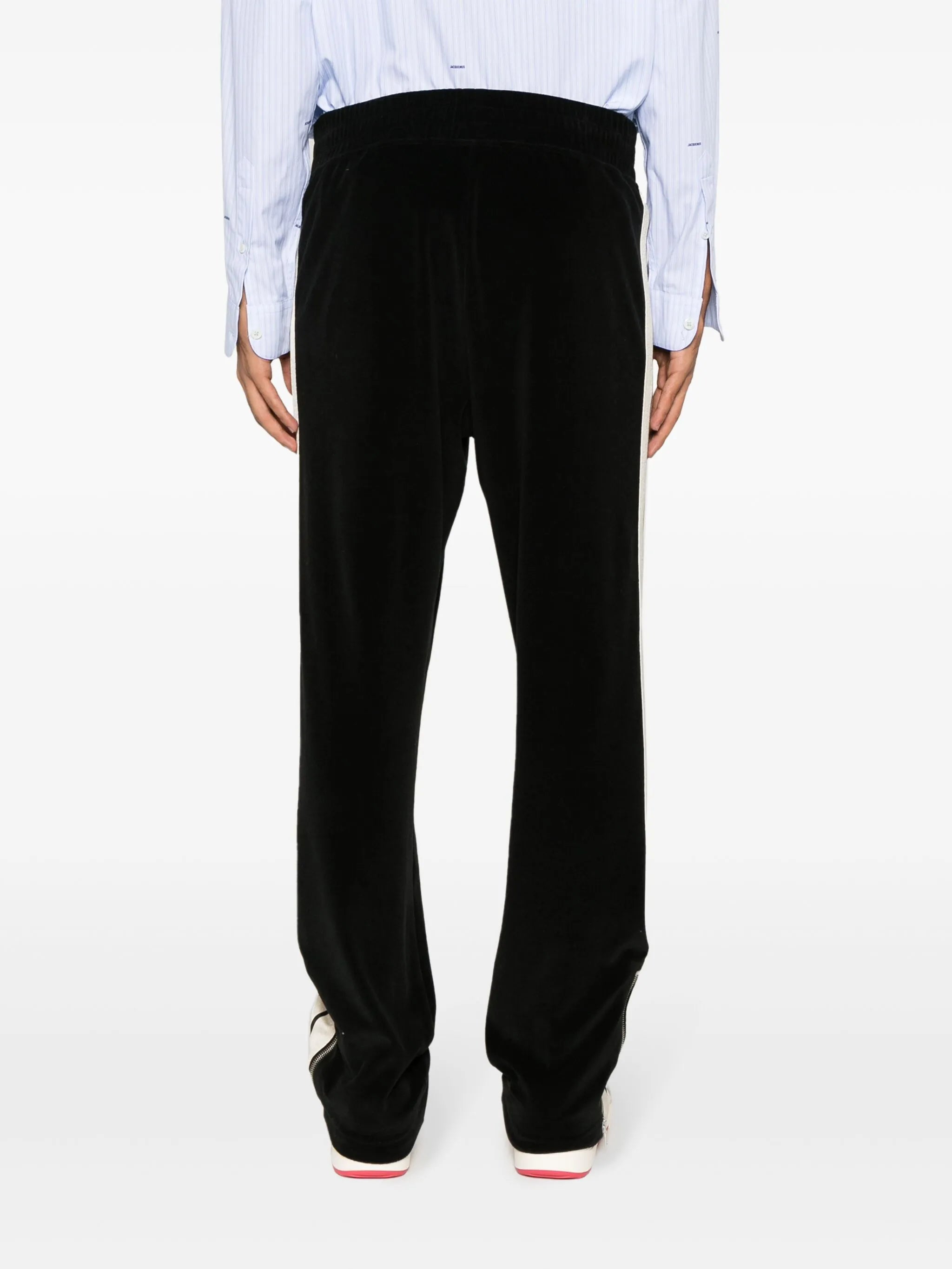 side-stripe tapered track pants