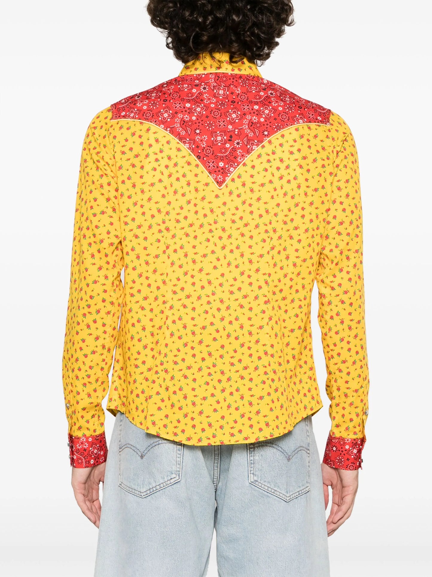 fruit-print cotton shirt