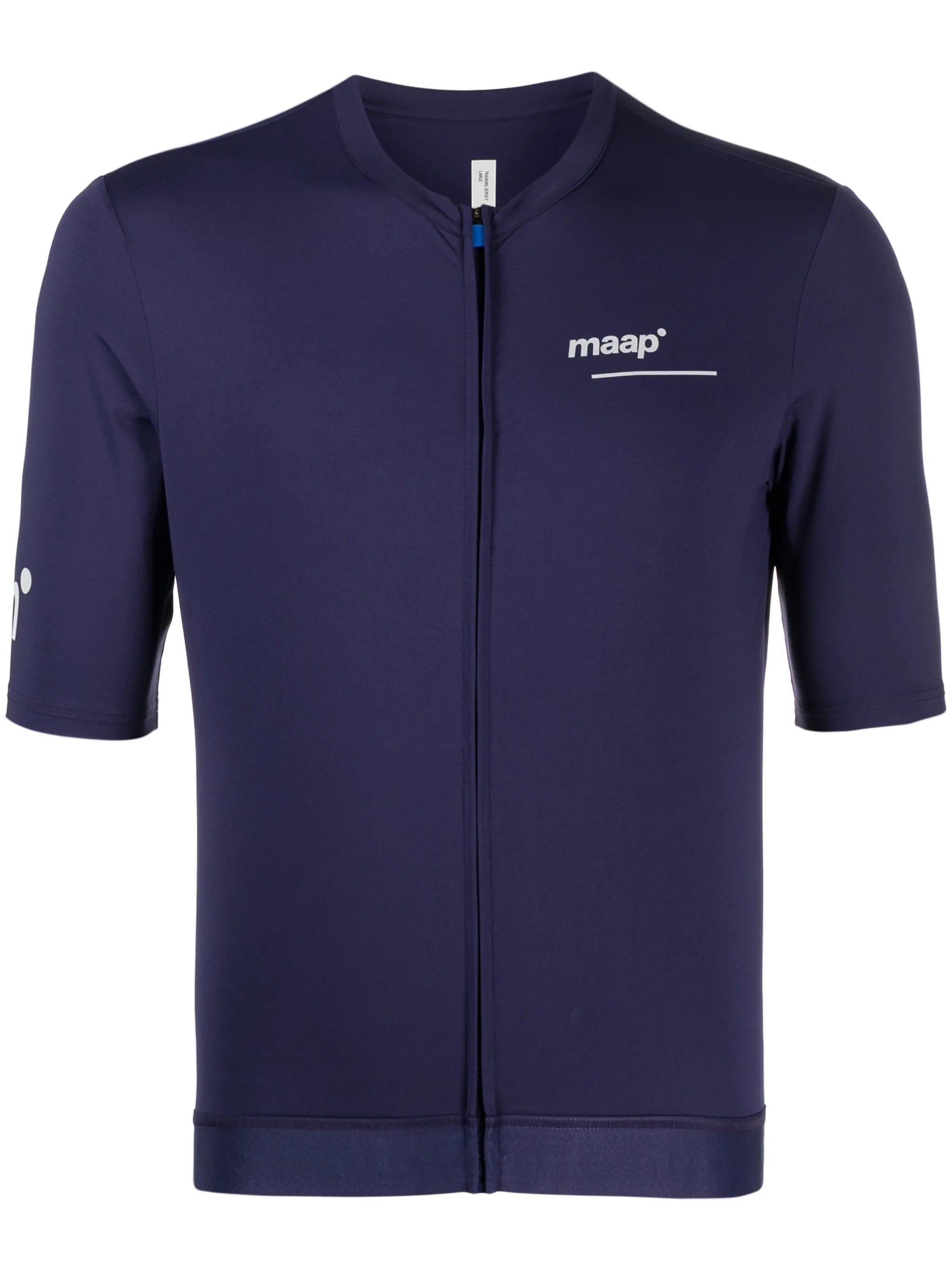 logo-print zip-up T-shirt
